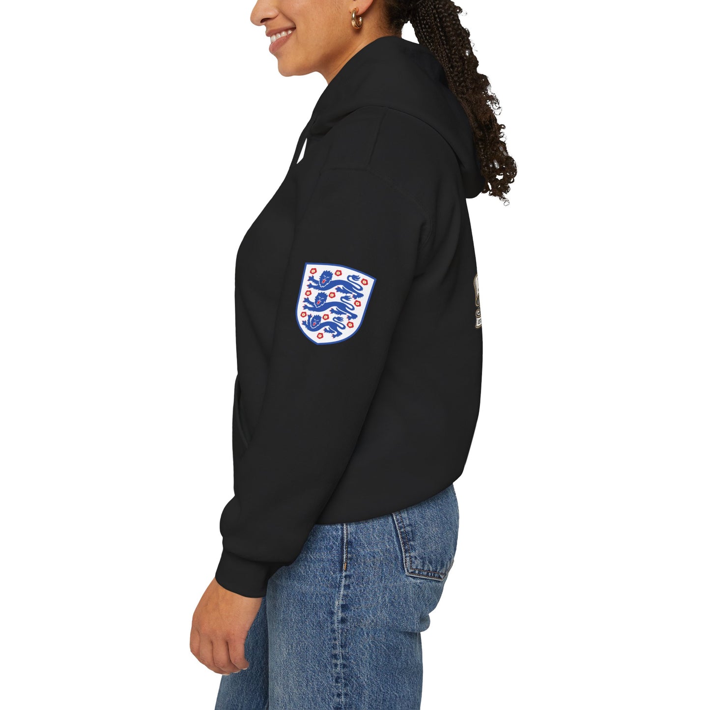 England Football Crest Hoodie - "Football's Coming Home" Soccer Fan Pullover