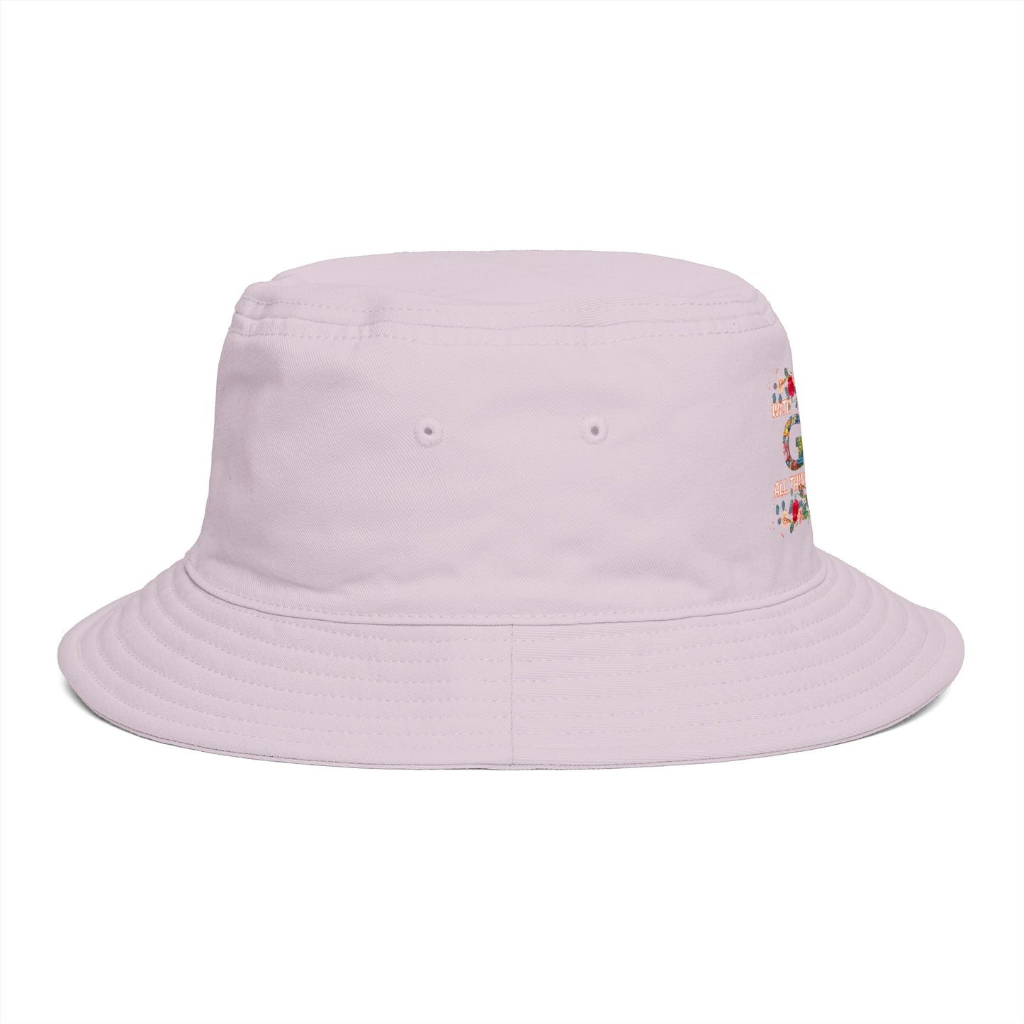 Floral Bucket Hat - With GOD all things are possible. Summer Hat - Trending Novelties & Gifts