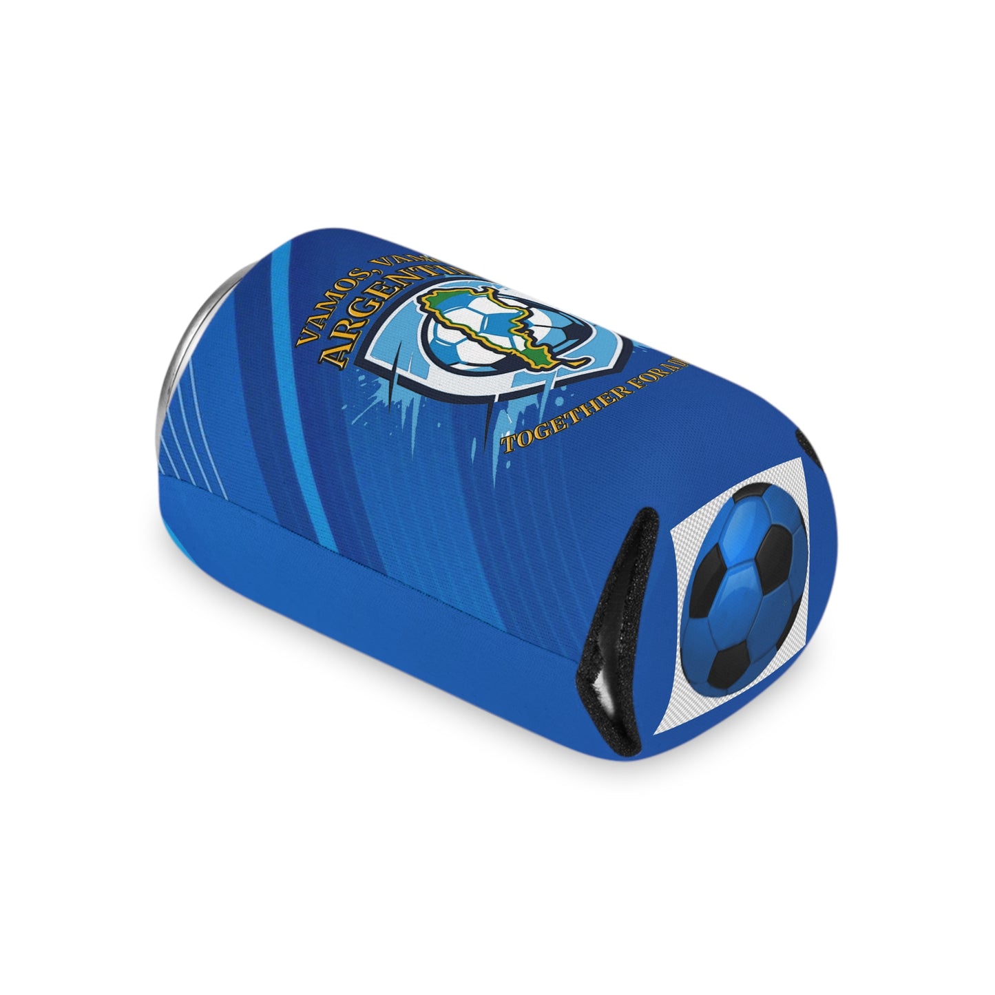 Argentina Soccer Can Cooler – "Vamos, Vamos Argentina" Football Koozie - Trending Novelties & Gifts