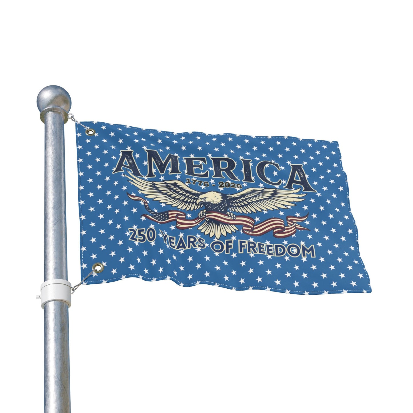 America 250 Years of Freedom Double-Sided Flag with Eagle | USA 250th ANNIVERSARY Double-Sided Flag - Trending Novelties & Gifts