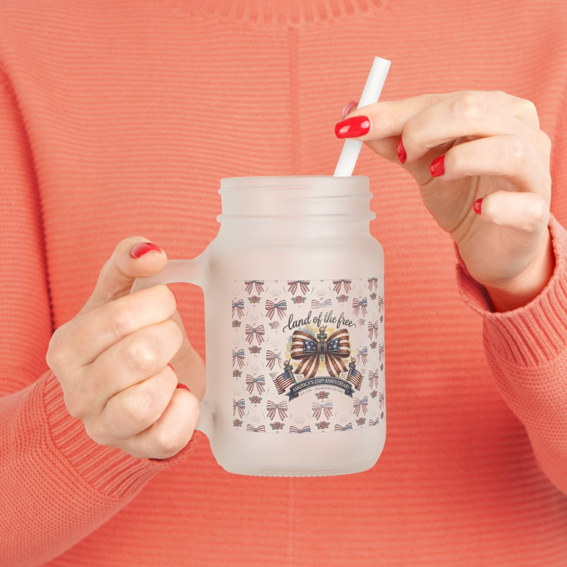 USA 250th ANNIVERSARY Mason Jar - Trending Novelties & Gifts