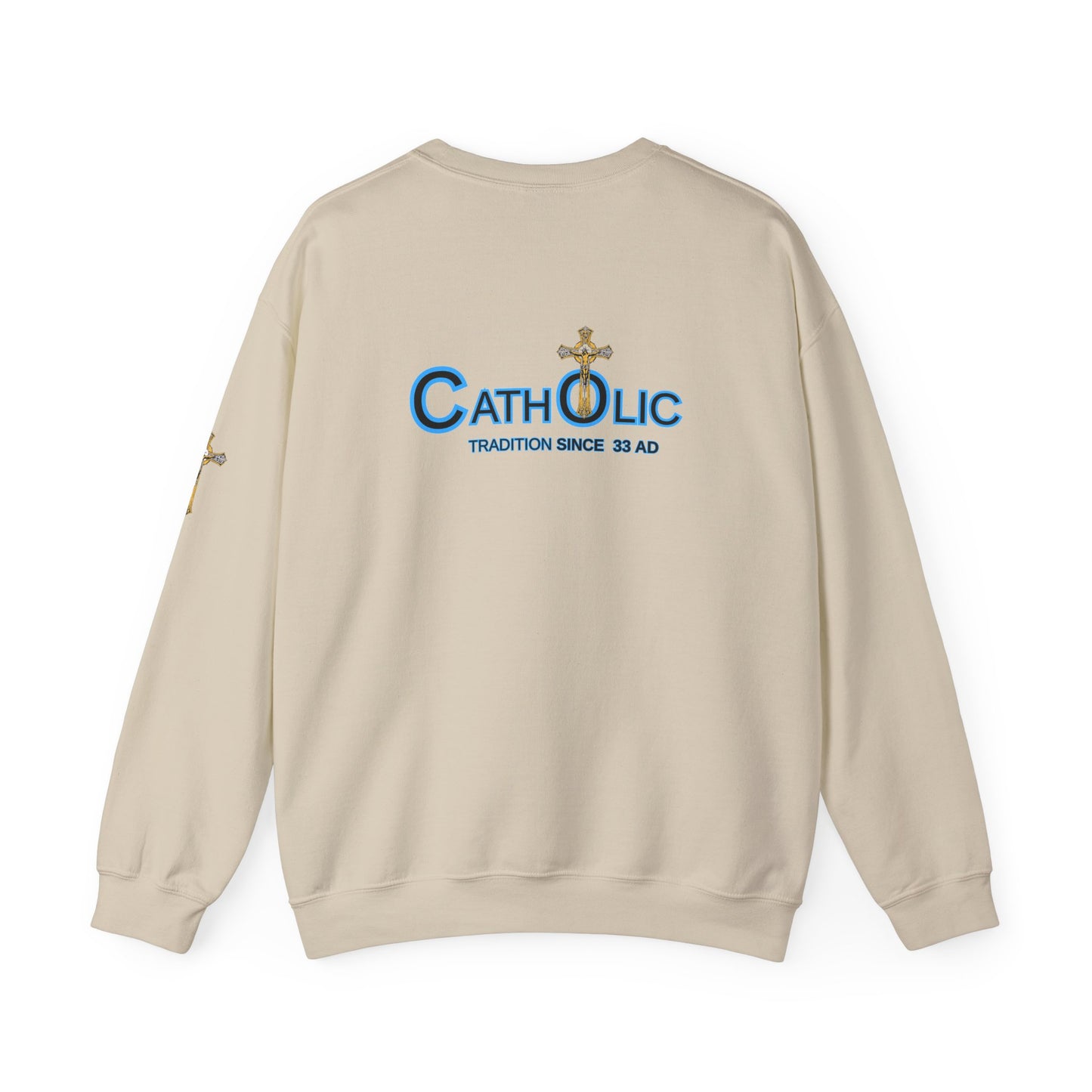 Catholic Crewneck Sweatshirt – "Tradition Since 33 AD" Religious Pullover ((CT)