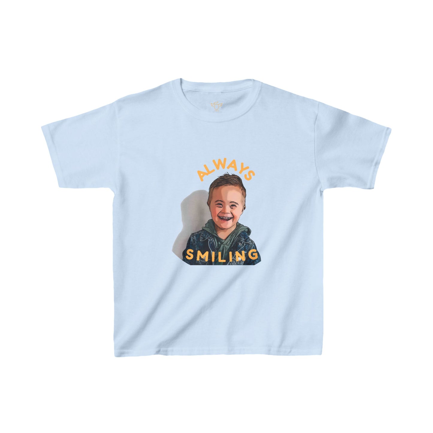 Novelty Tee Kids T-Shirt - Instagram's OurHuddyBuddy Smiling