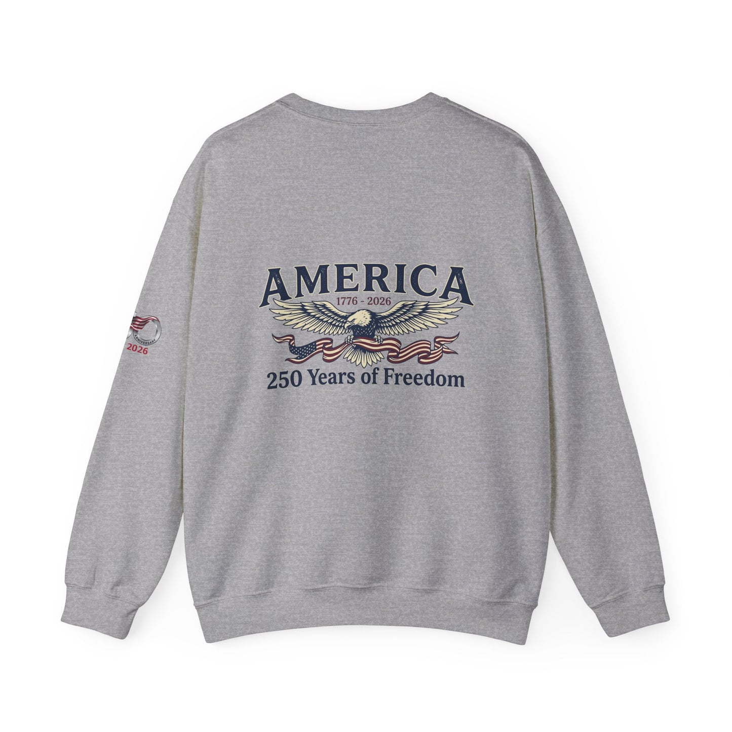 USA 250th Anniversary Crewneck Sweatshirt | America's 250 Years of Freedom Sweatshirt - Trending Novelties & Gifts