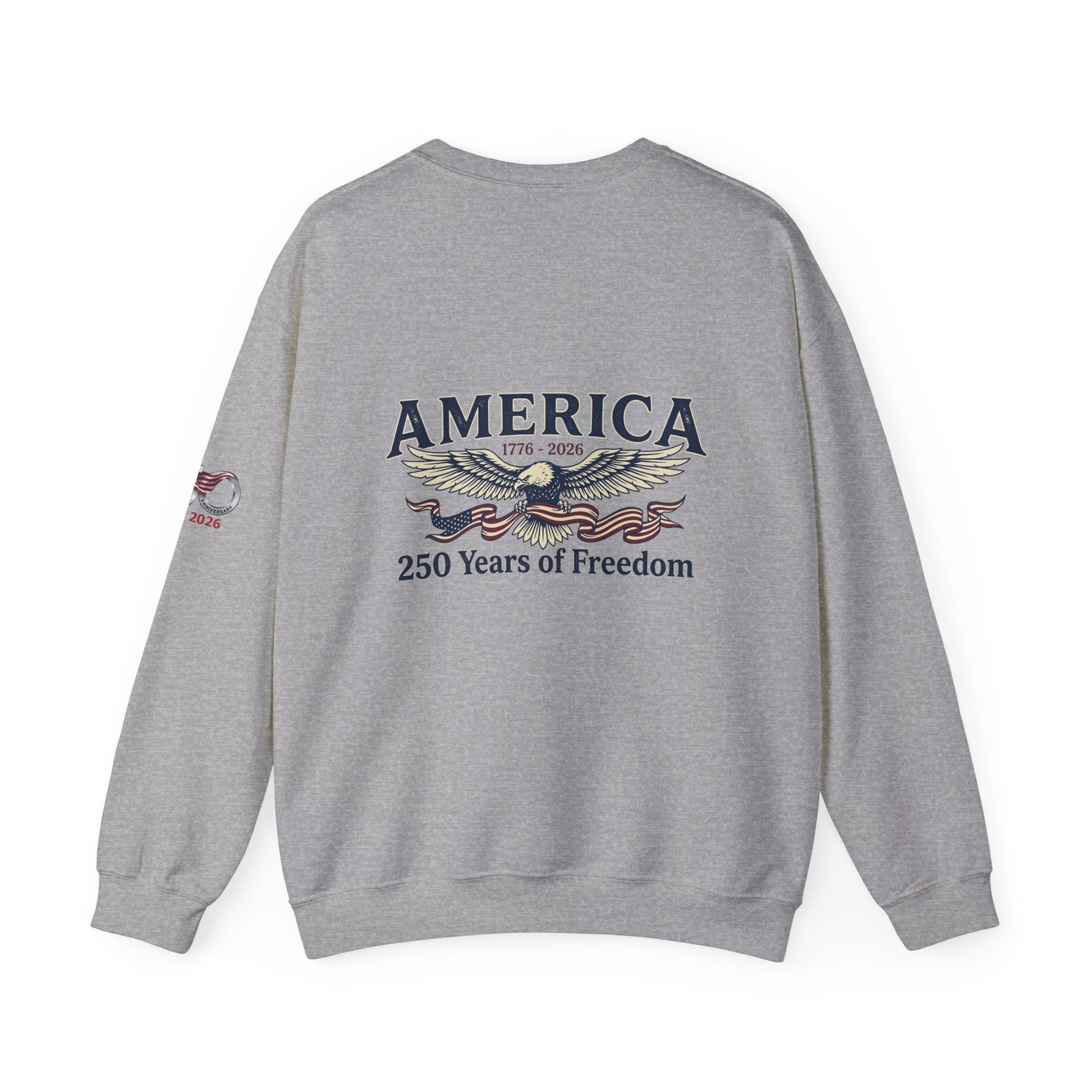 USA 250th Anniversary Crewneck Sweatshirt | America's 250 Years of Freedom Sweatshirt - Trending Novelties & Gifts
