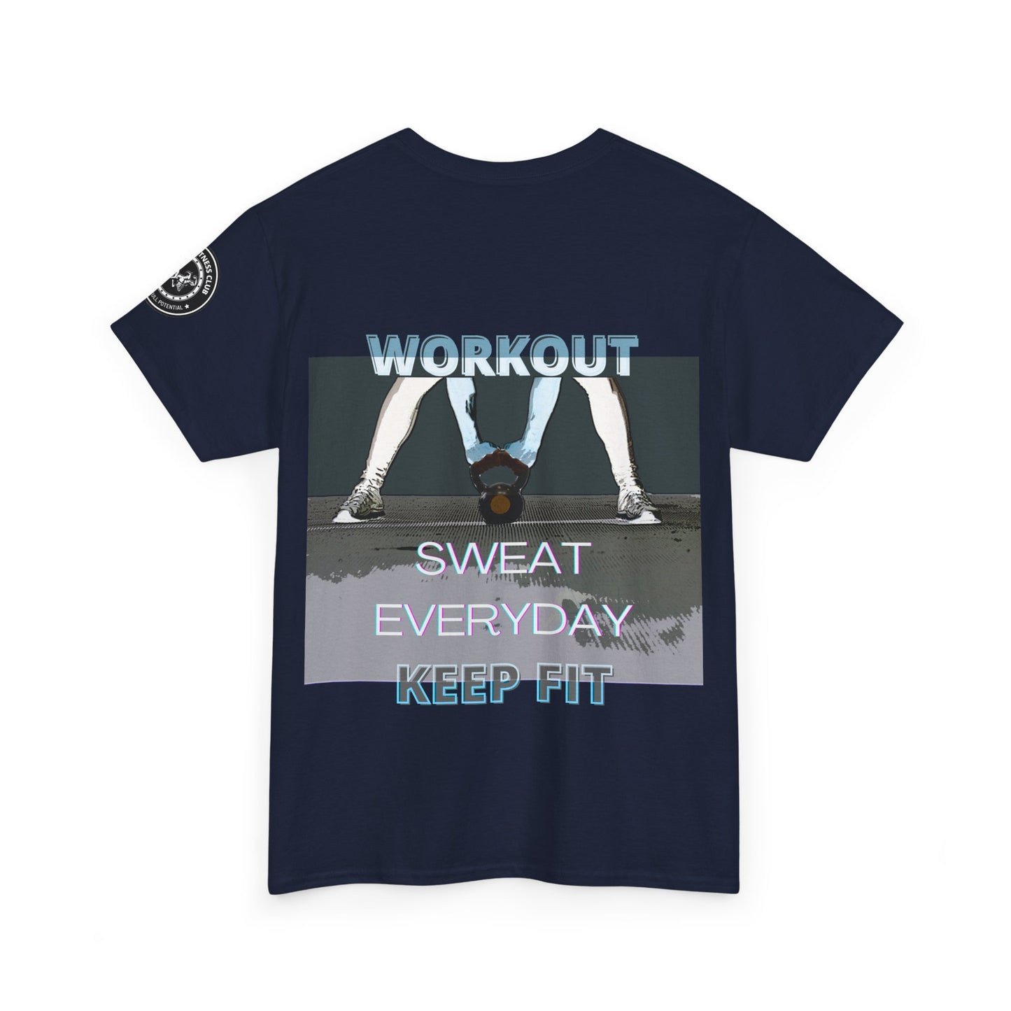 Fitness Workout Quotes Unisex Tee - "KEEP FIT" Cotton T-shirt. FQT