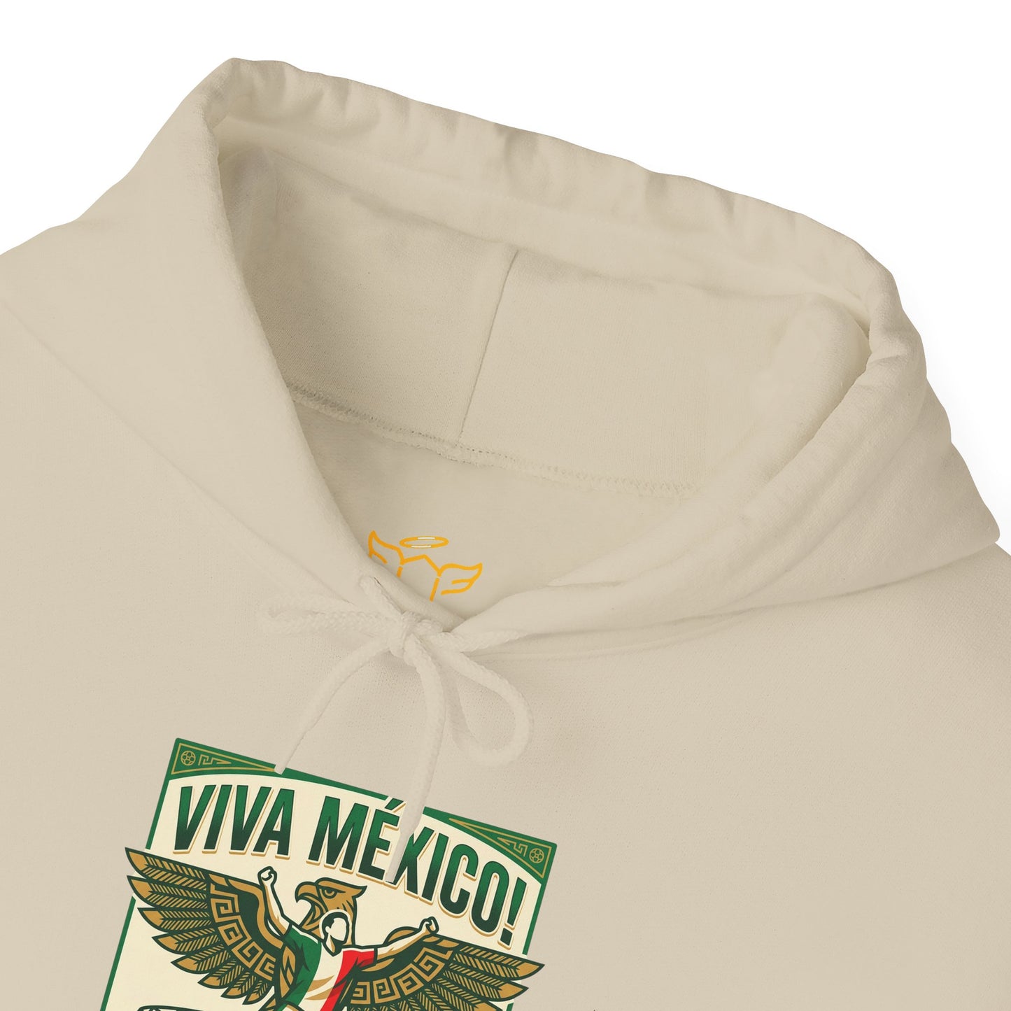 Viva México Soccer Hoodie — Retro Eagle Mexican Pride Graphic