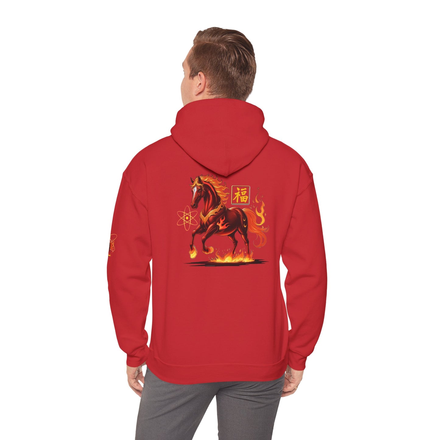 Horse of Fire Hoodie – Chinese New Year Lucky Horse Novelty Tee