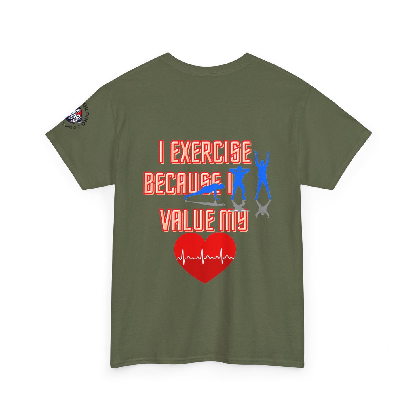 Fitness Quotes Heart Health Cotton T-shirt. FQT
