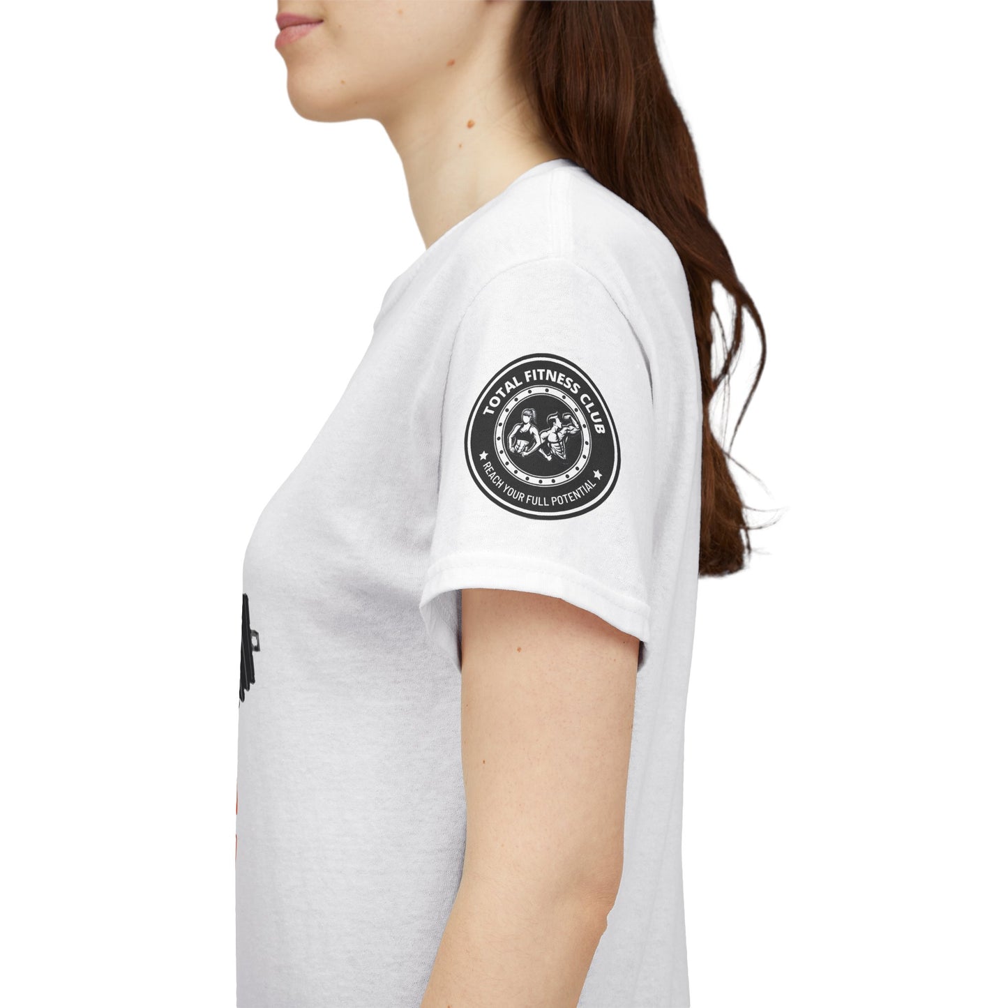 Fitness Quotes Cotton T-Shirt (10) - "A Stronger Fitter Body Still in Progress". FQT