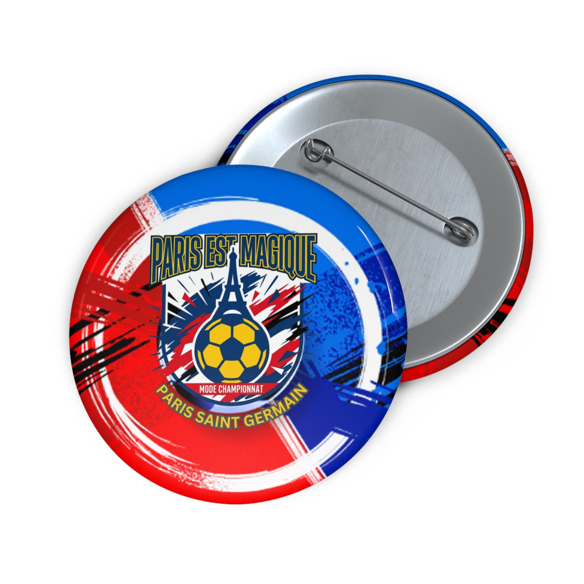 Paris Est Magique Soccer Pin Button — PSG Football Fan Badge - Trending Novelties & Gifts