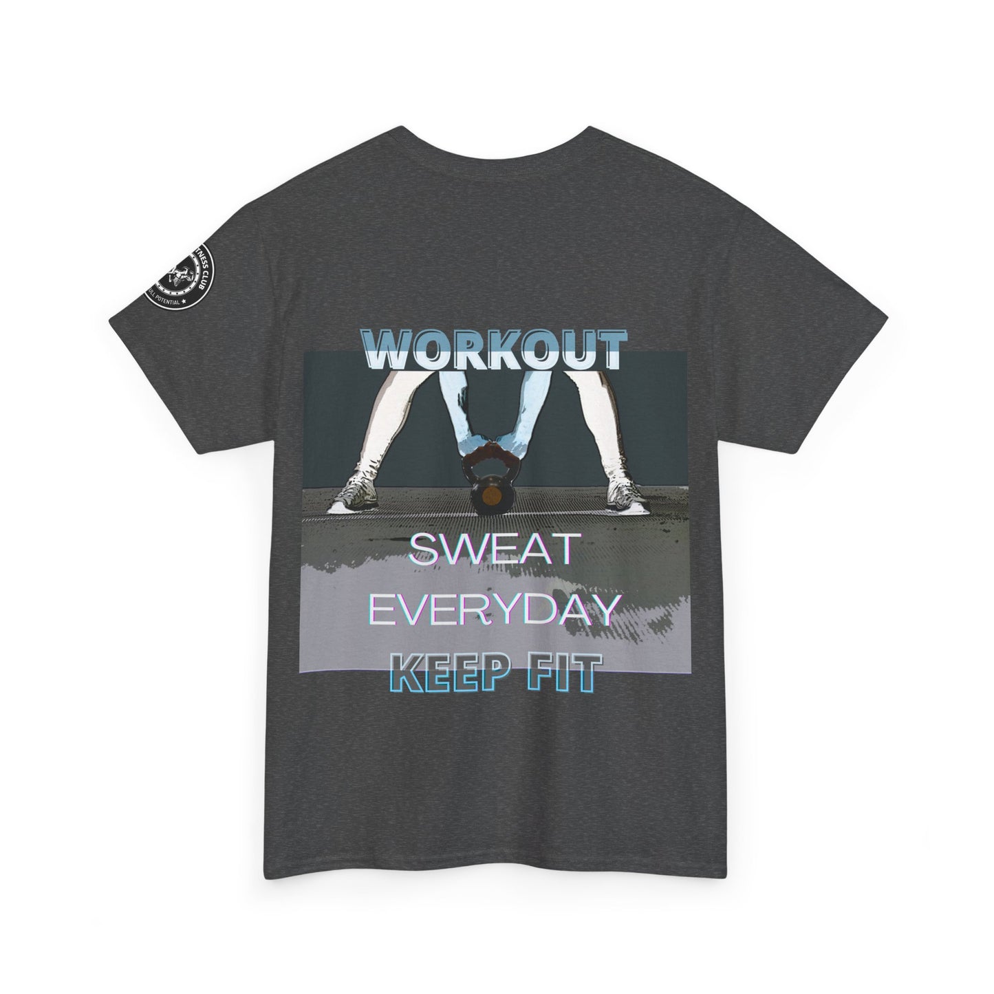 Fitness Workout Quotes Unisex Tee - "KEEP FIT" Cotton T-shirt. FQT