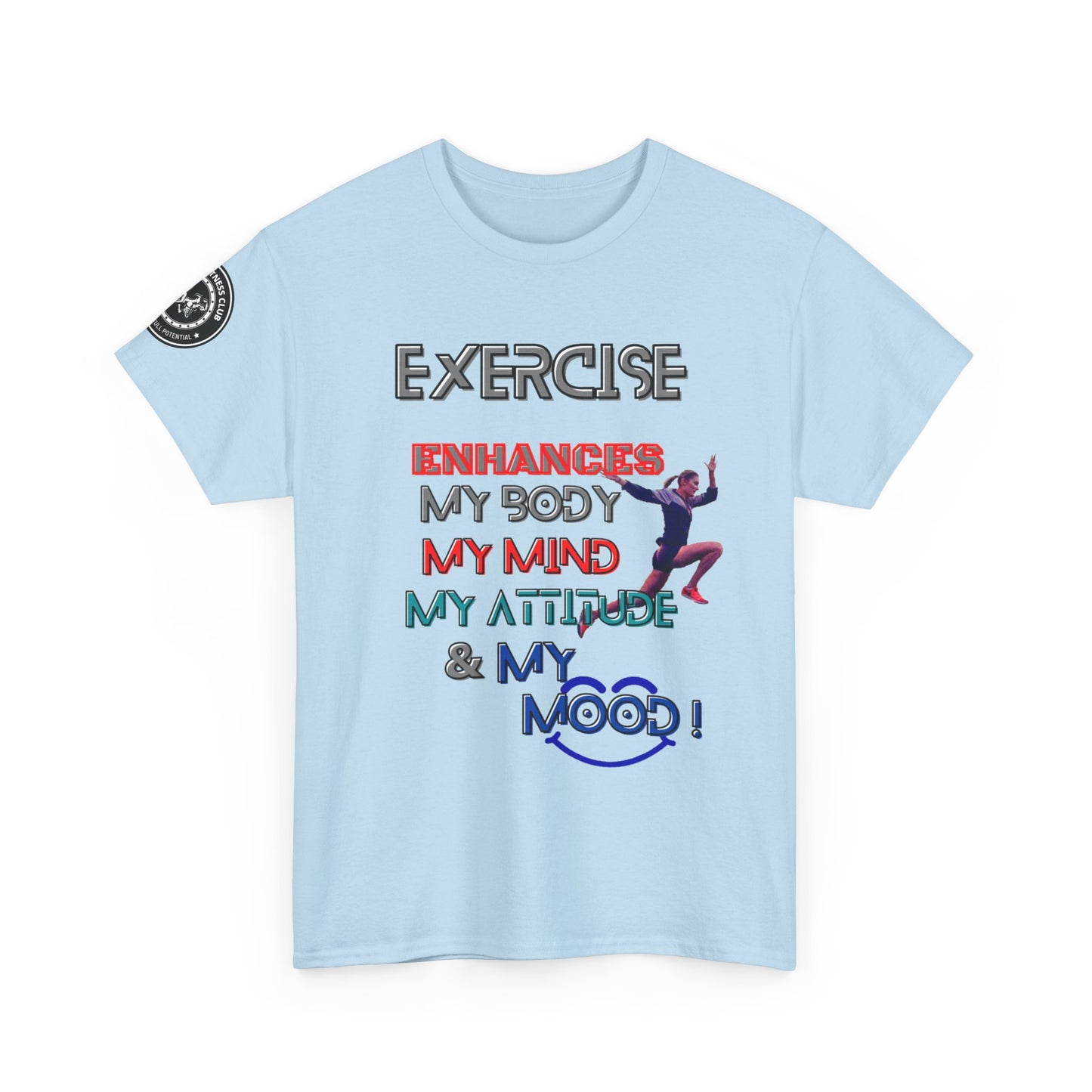 Fitness Quotes Gym Wear Unisex Heavy Cotton Tee 3. FQT