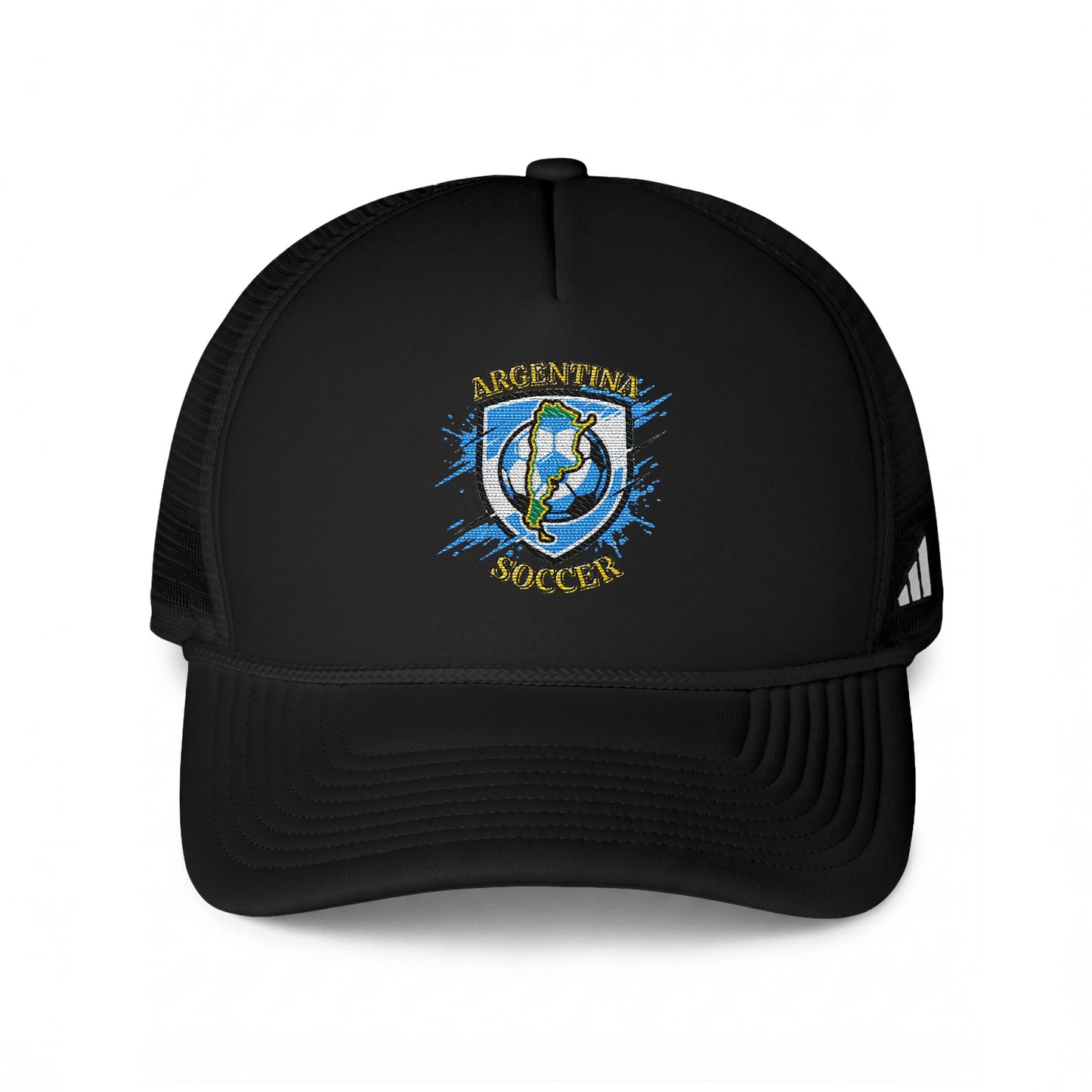 Argentina Soccer Trucker Cap — Embroidered Argentina Soccer Cap - Trending Novelties & Gifts