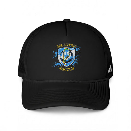 Argentina Soccer Trucker Cap — Embroidered Argentina Soccer Cap - Trending Novelties & Gifts