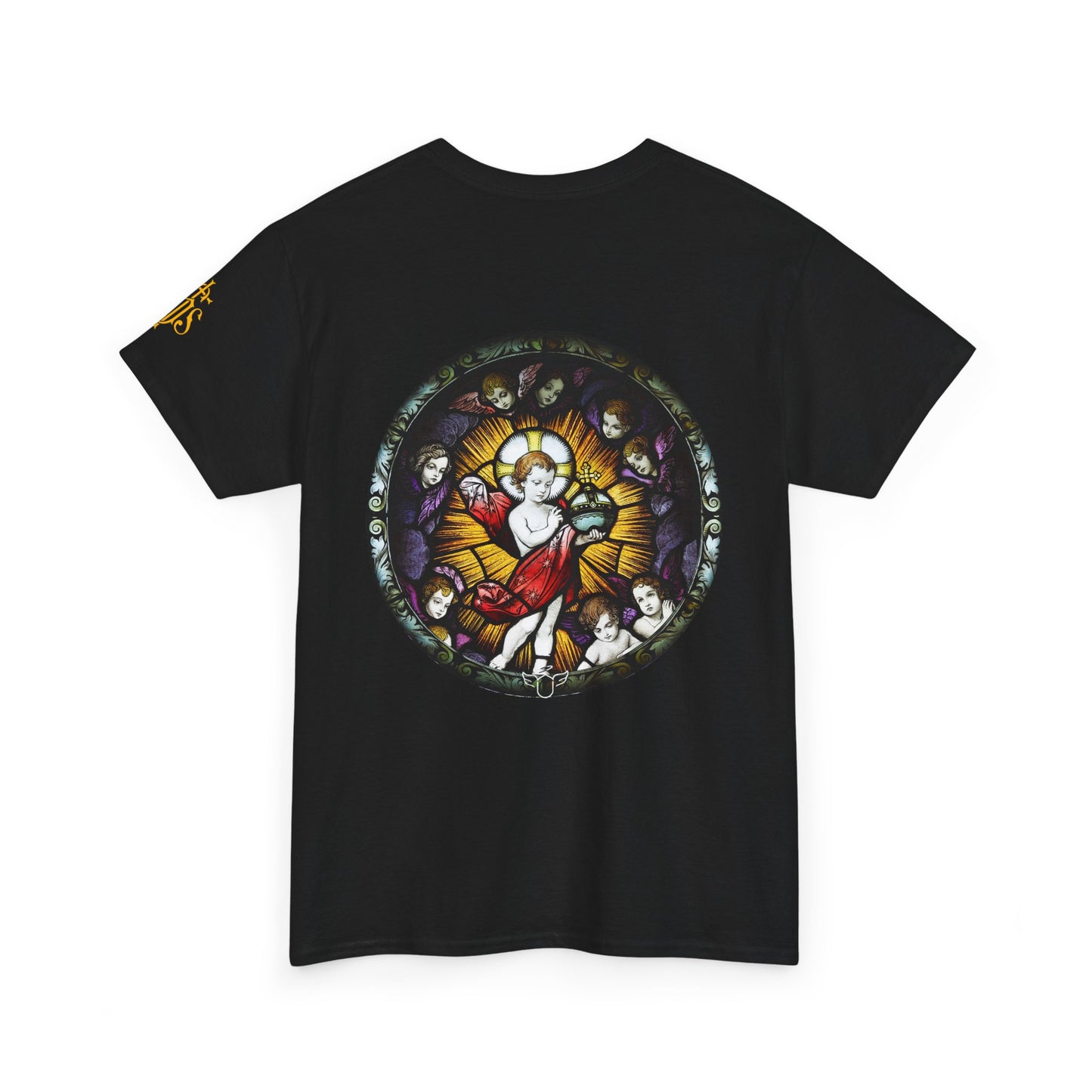 Baby Jesus Tee — Christian Stained Glass Graphic T‑Shirt (CT)