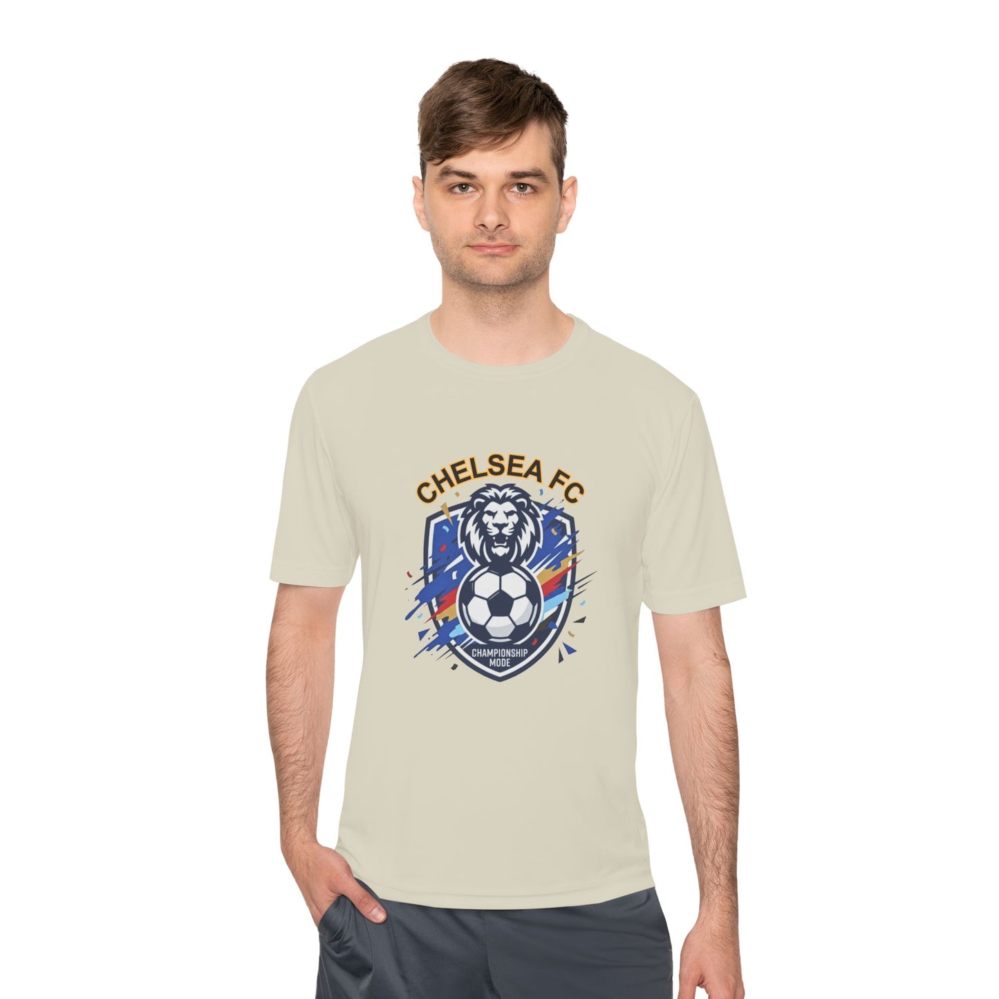 Chelsea FC Lion Soccer Tee — 'Keep the Blue Flag Flying High' Moisture-Wicking Shirt