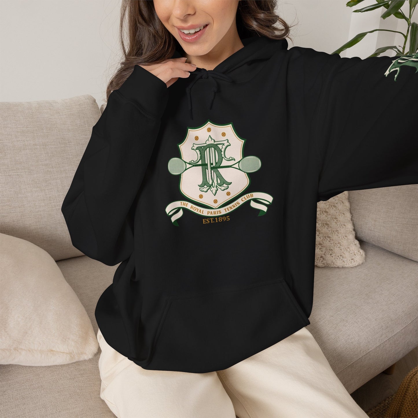 The Royal Paris Tennis Club Hoodie – Vintage Tennis  Crest Pullover