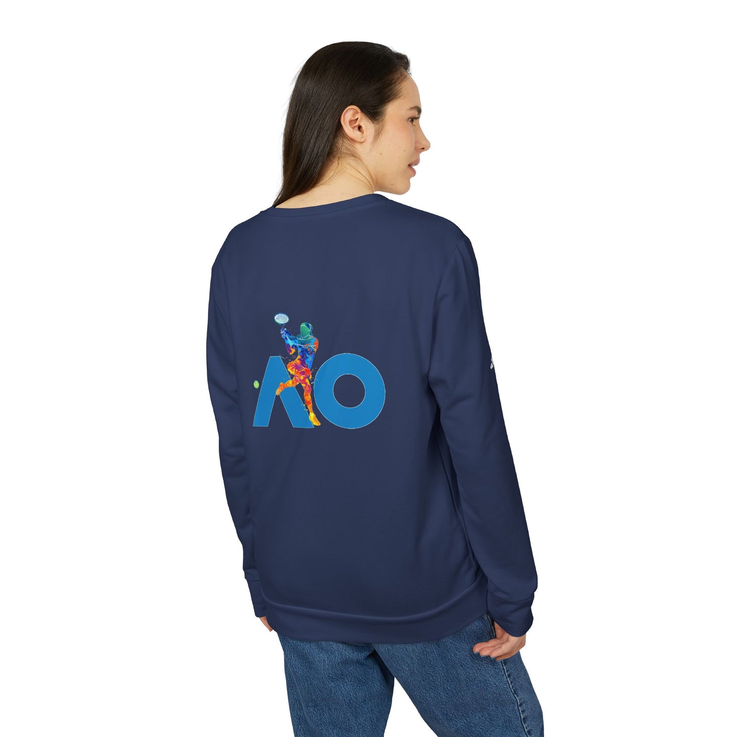 Adidas Tennis Motif Sweatshirt (Blu)