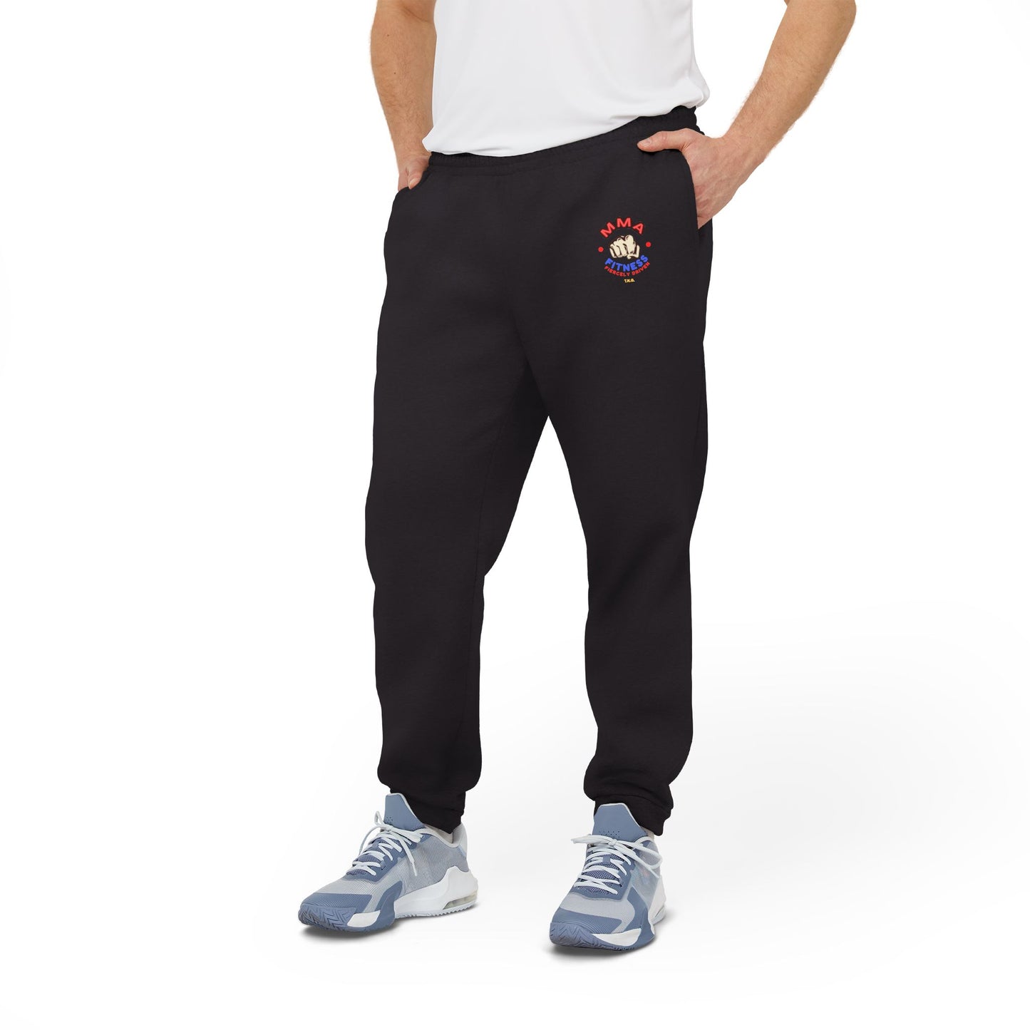 Adidas Sport Fleece Joggers for MMA, Adidas Joggers with MMA logo, Fleece joggers with MMA logo,