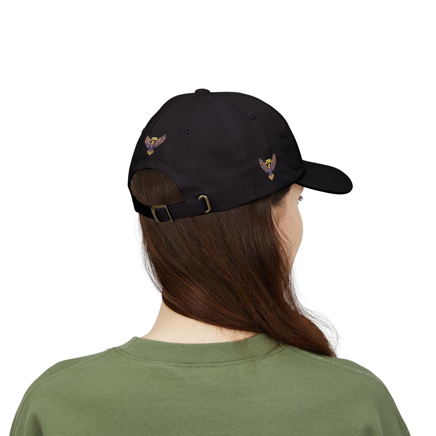 Embroidered Eagle Dad Cap — Vintage Patriot Baseball Cap (USA 250th)