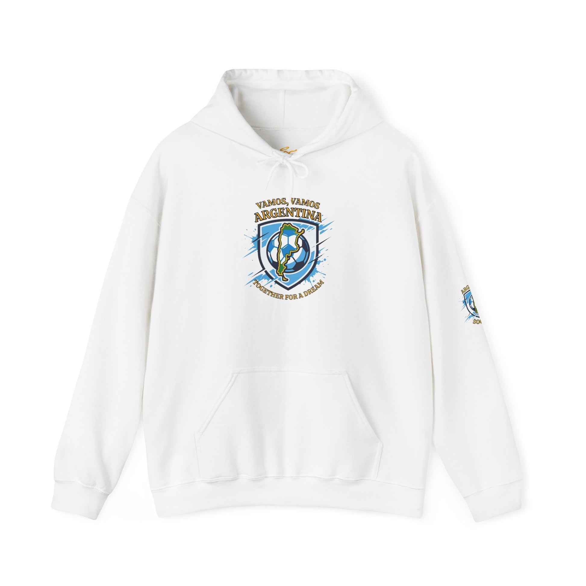 Argentina Soccer Hoodie – Vamos Argentina Crest "Together for a Dream" Fan Hoodie - Trending Novelties & Gifts