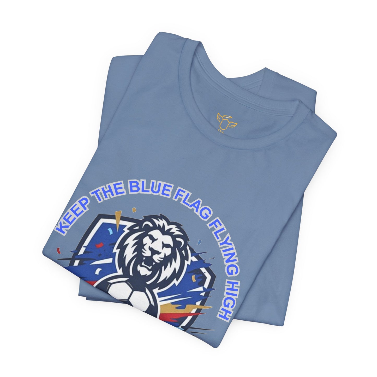 Keep the Blue Flag Flying High Tee | Retro Soccer, Chelsea Pride - Trending Novelties & Gifts