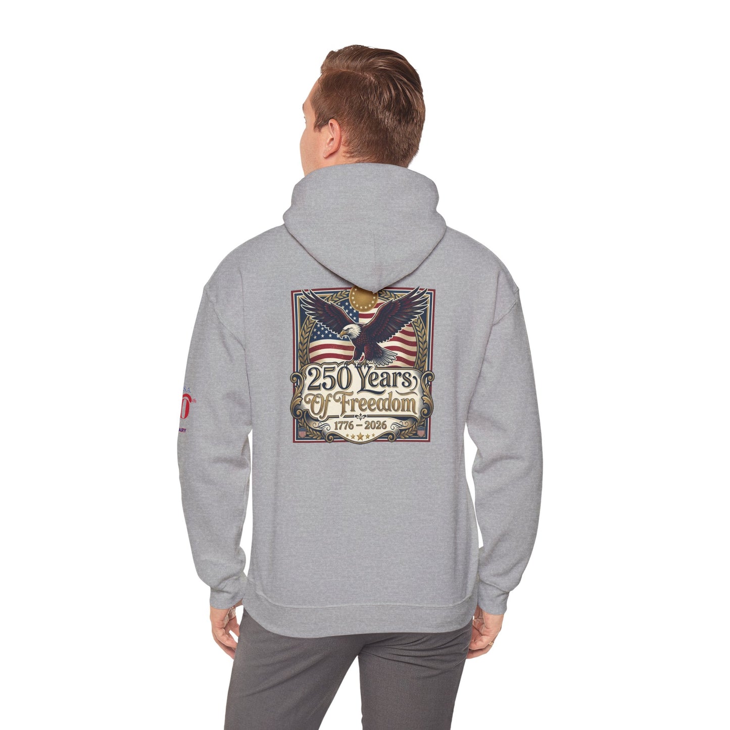 USA 250th ANNIVERSARY Hoodie — America 250 years Anniversary Patriotic Sweatshirt - Trending Novelties & Gifts
