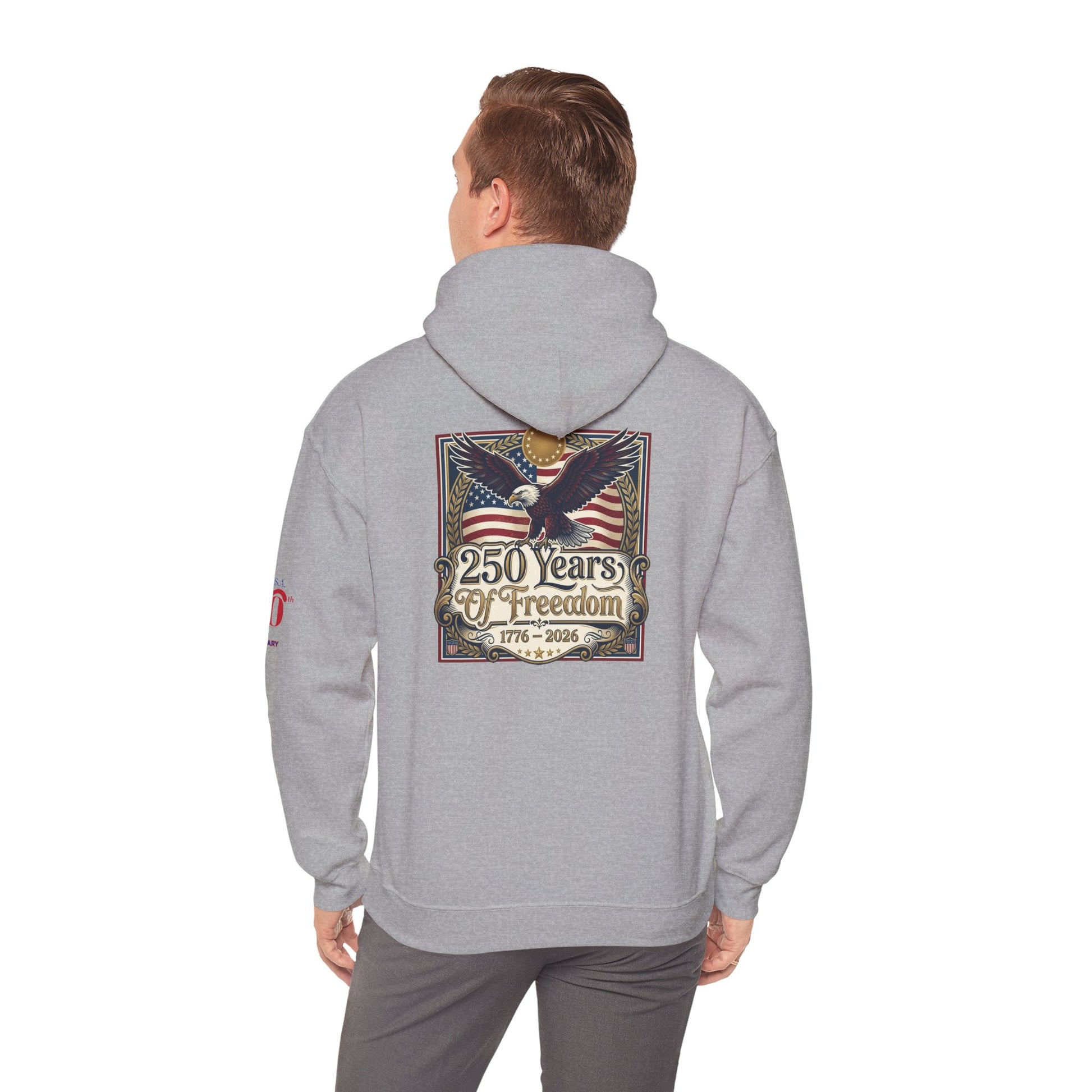 USA 250th ANNIVERSARY Hoodie — America 250 years Anniversary Patriotic Sweatshirt - Trending Novelties & Gifts