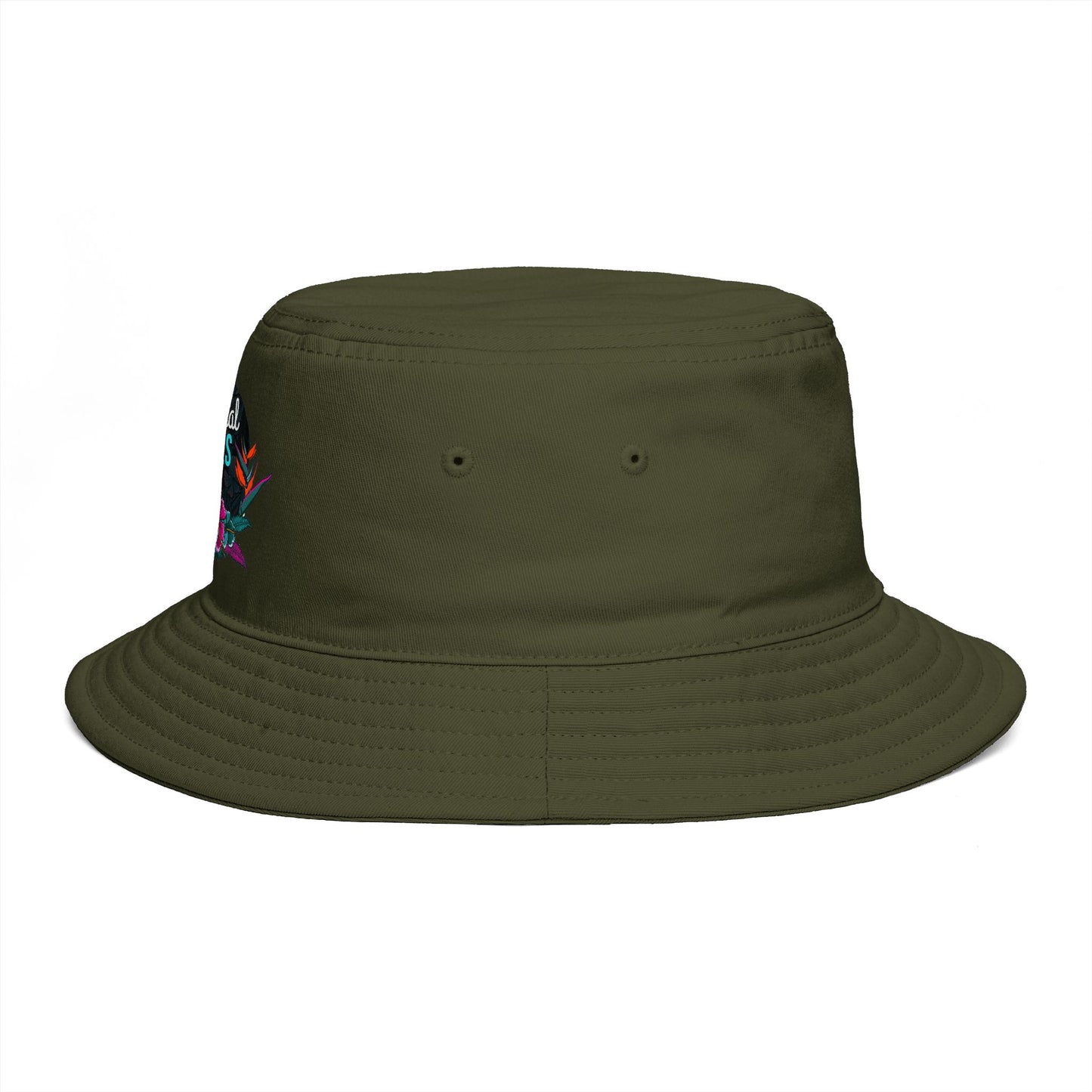 SummerBucket Hat — Tropical Vibes Embroidered Floral Beach Hat - Trending Novelties & Gifts