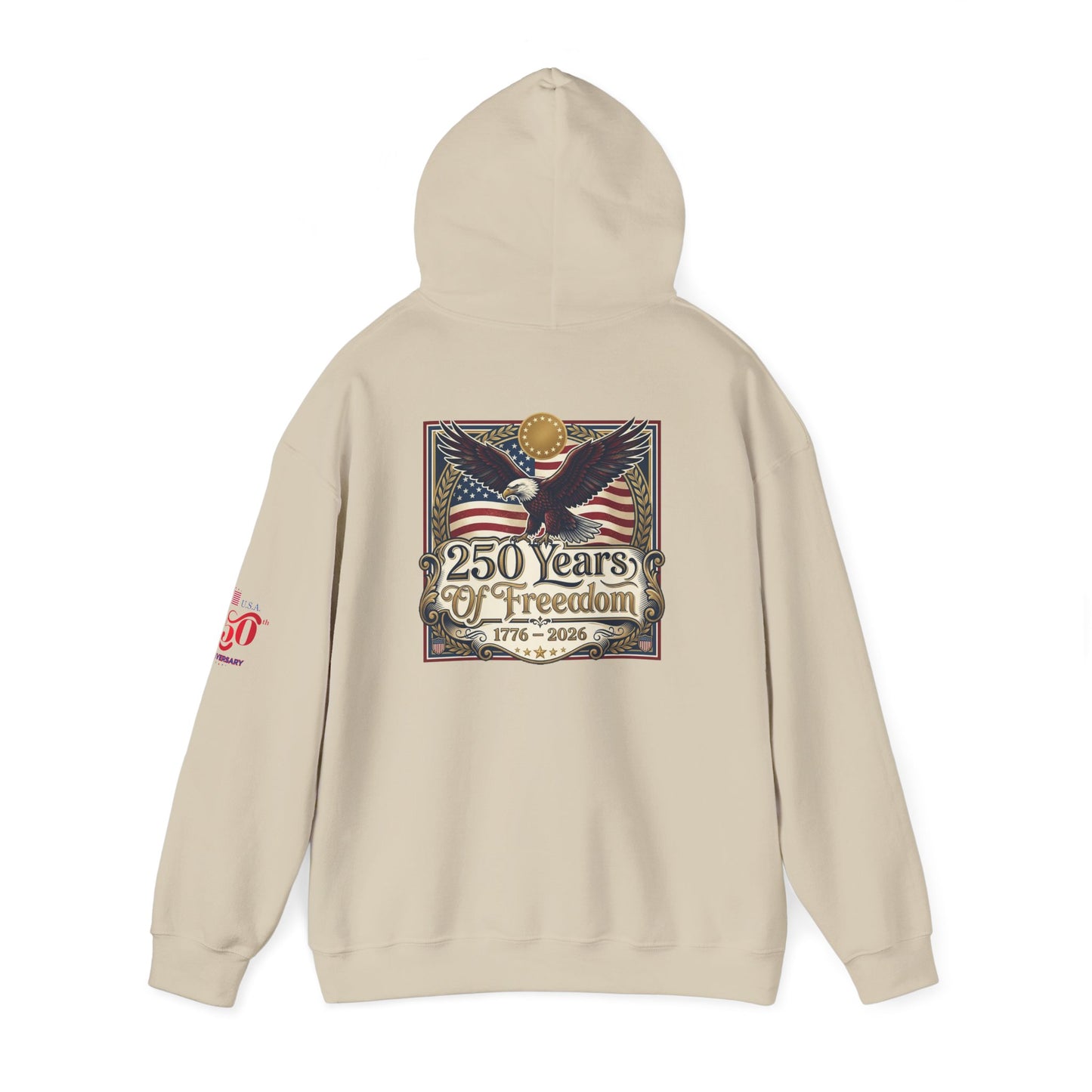 USA 250th ANNIVERSARY Hoodie — America 250 years Anniversary Patriotic Sweatshirt - Trending Novelties & Gifts