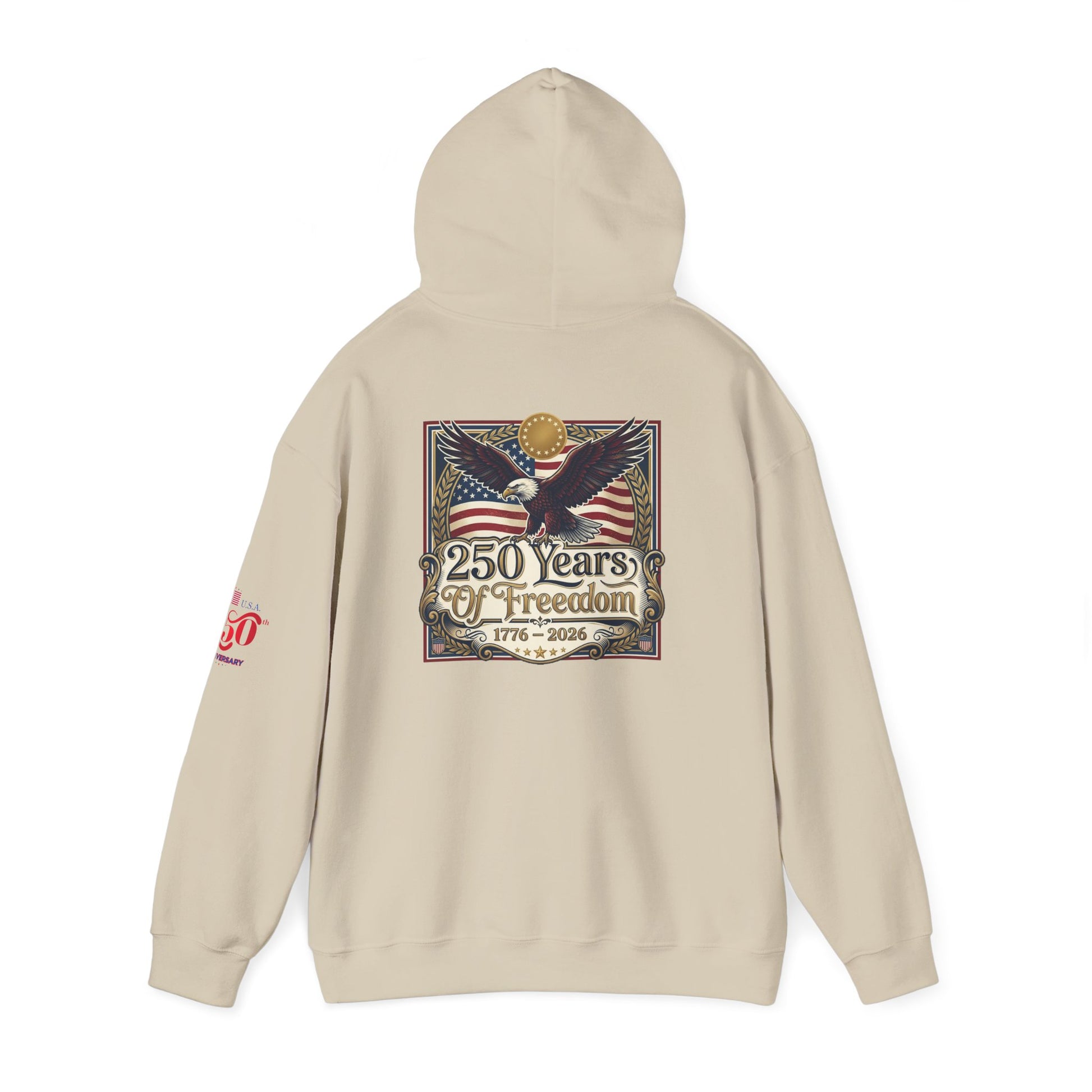 USA 250th ANNIVERSARY Hoodie — America 250 years Anniversary Patriotic Sweatshirt - Trending Novelties & Gifts