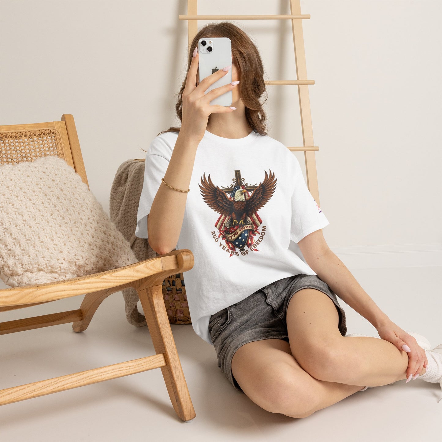 Patriotic Eagle Tee — 250 Years of Freedom Graphic T‑Shirt (USA 250th)
