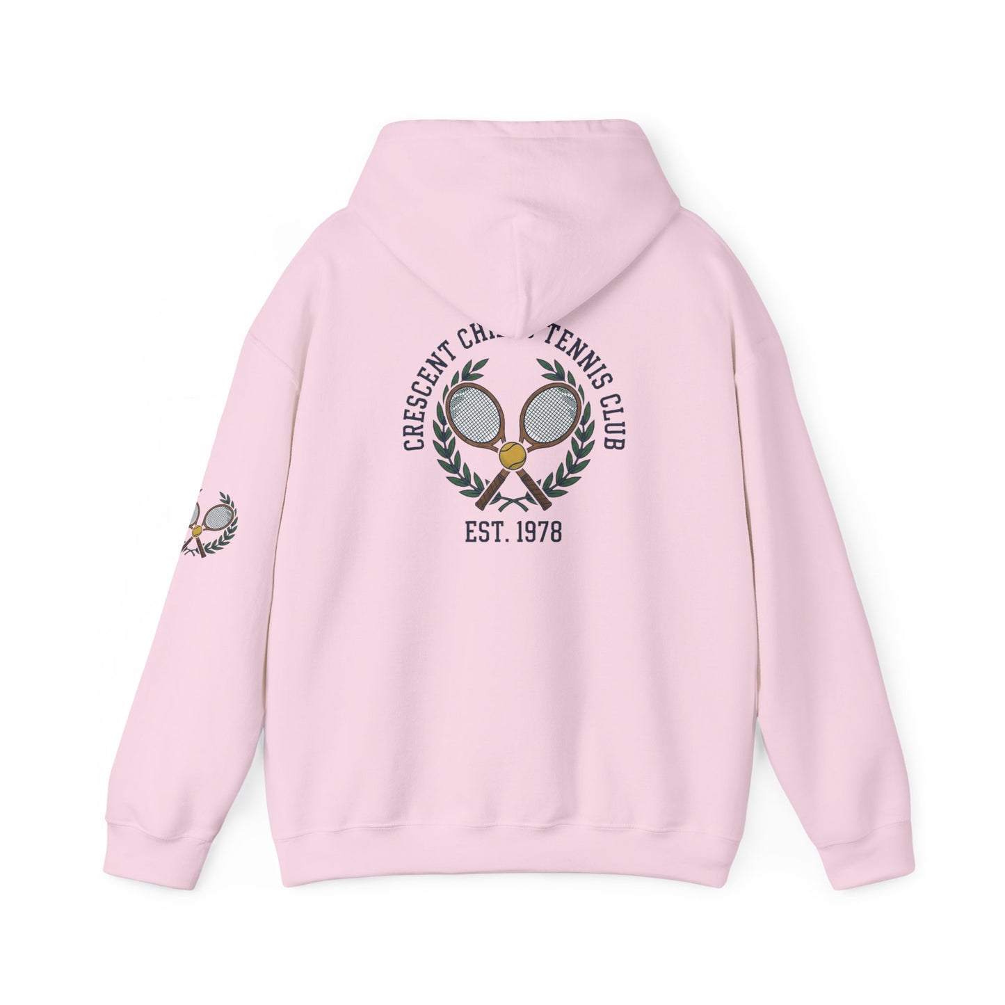 Tennis Club Hoodie — "Crescent Chief's Tennis Club" Retro Athletic Pullover