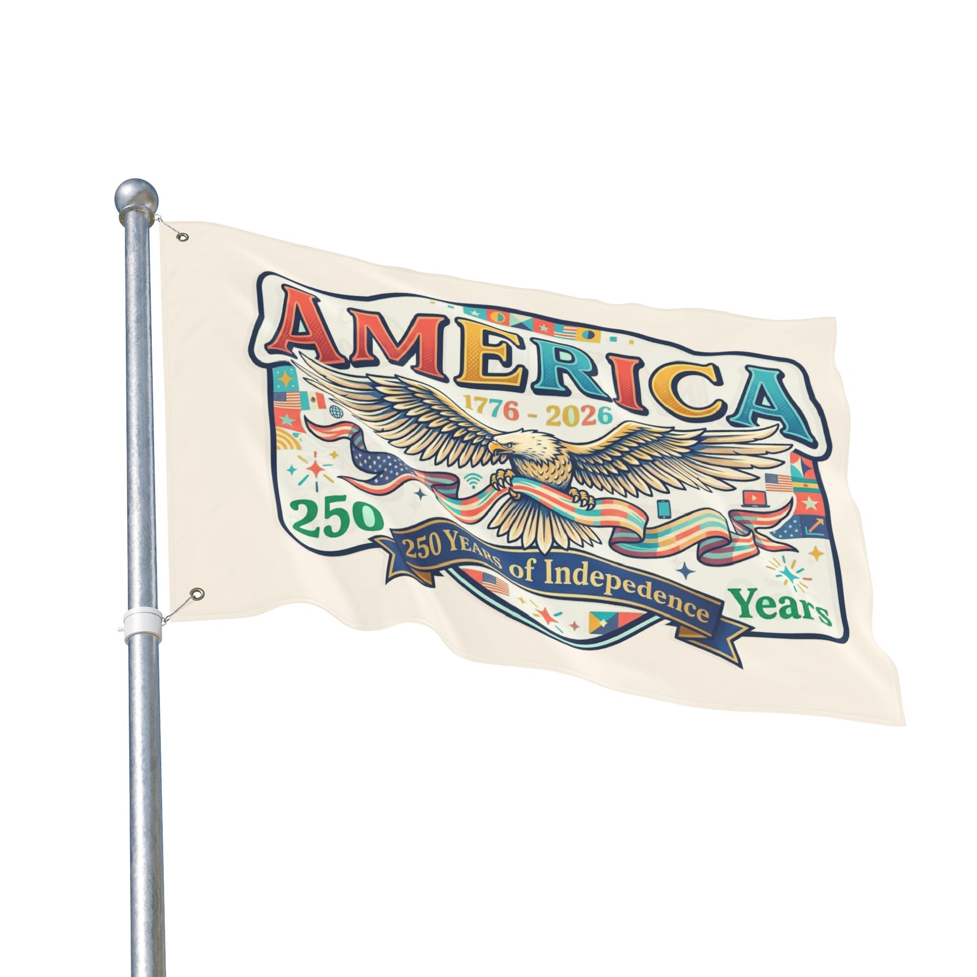 America 250th Anniversary Double-Sided Flag — USA 250th ANNIVERSARY Double-Sided Banner - Trending Novelties & Gifts