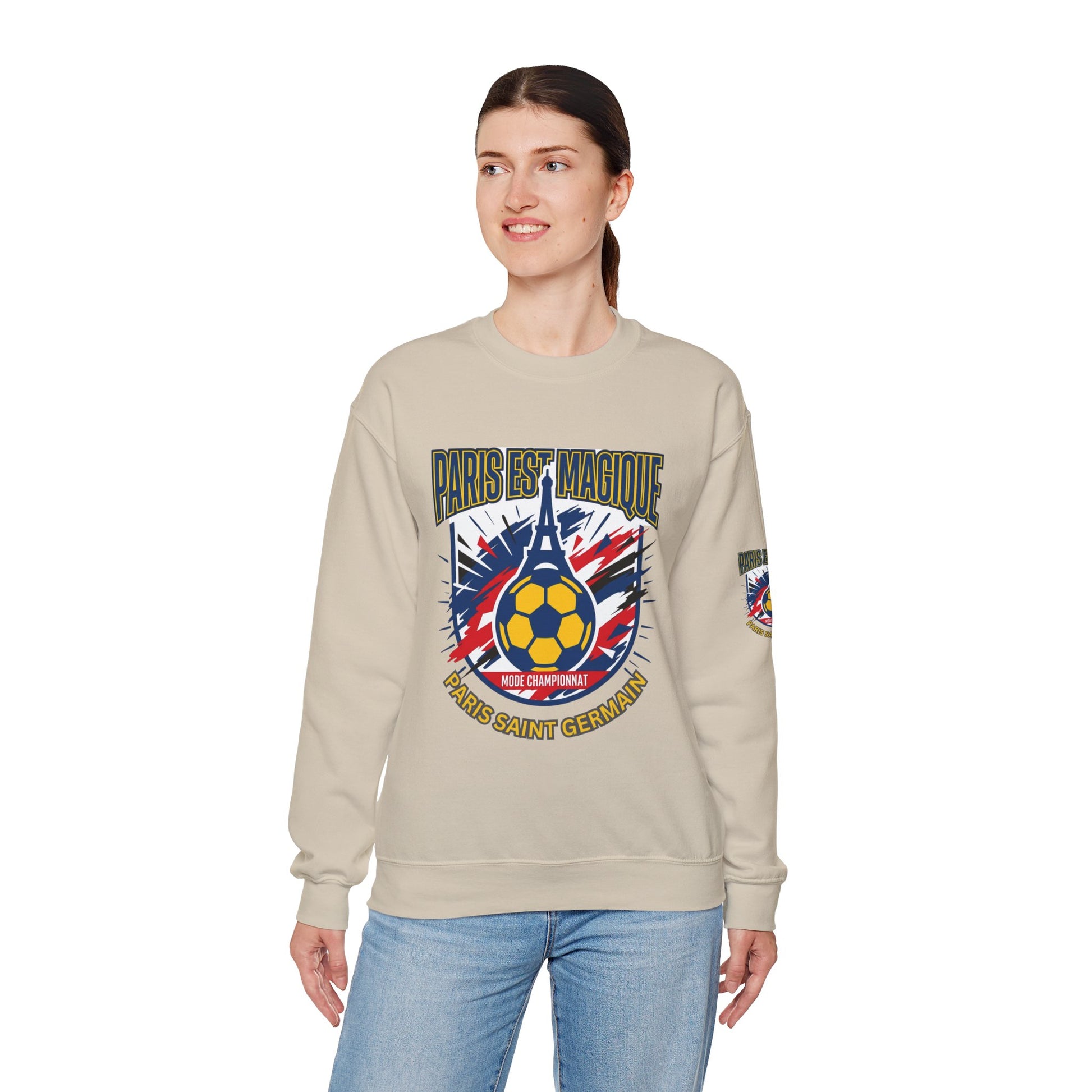 Paris Saint Germain Soccer Crest Sweatshirt | Paris Saint Germain soccer fans Sweatshirt - Trending Novelties & Gifts