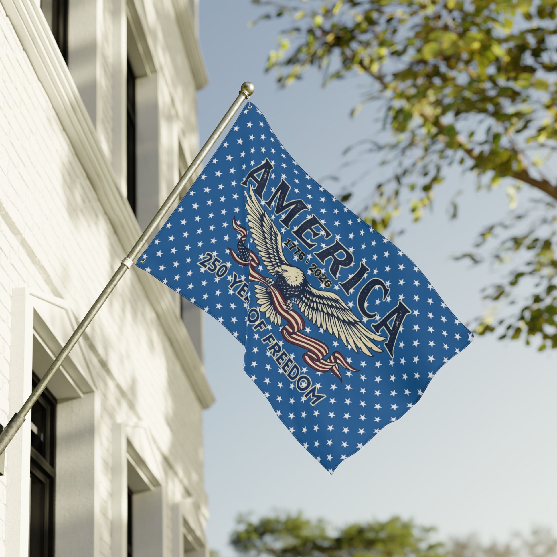 America 250 Years of Freedom Double-Sided Flag with Eagle | USA 250th ANNIVERSARY Double-Sided Flag - Trending Novelties & Gifts