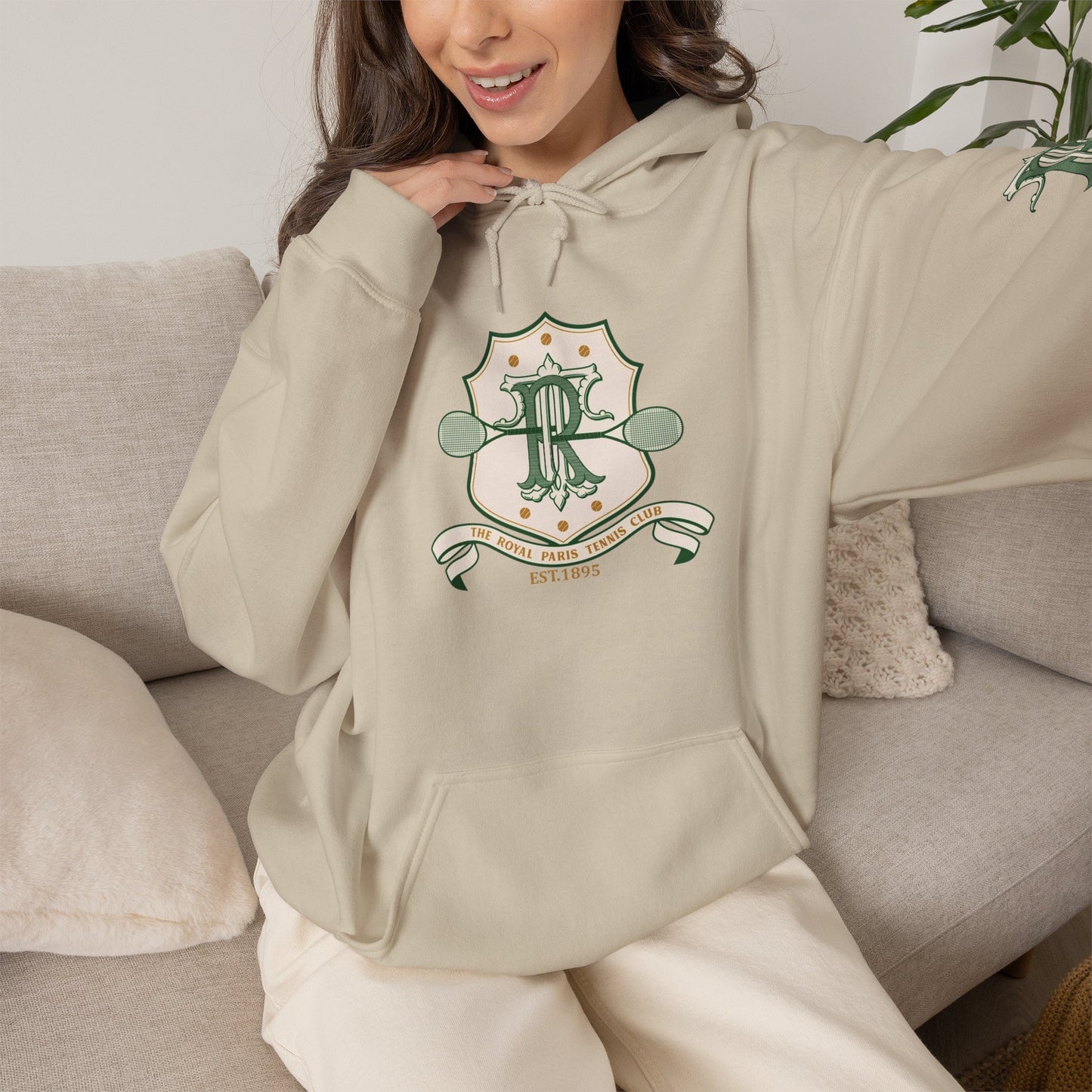 The Royal Paris Tennis Club Hoodie – Vintage Tennis  Crest Pullover