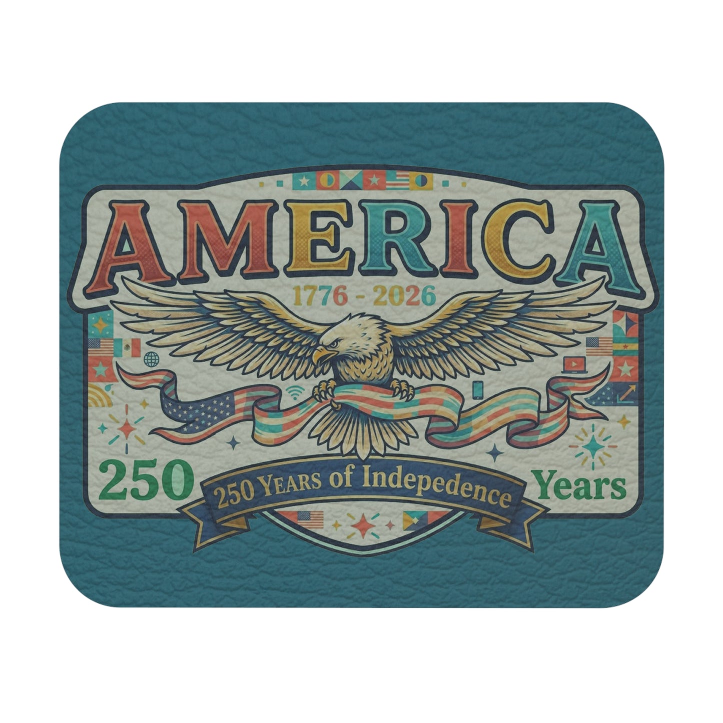 USA 250th ANNIVERSARY Eagle Mouse Pad | America 250 Years of Independence Desk Mat - Trending Novelties & Gifts