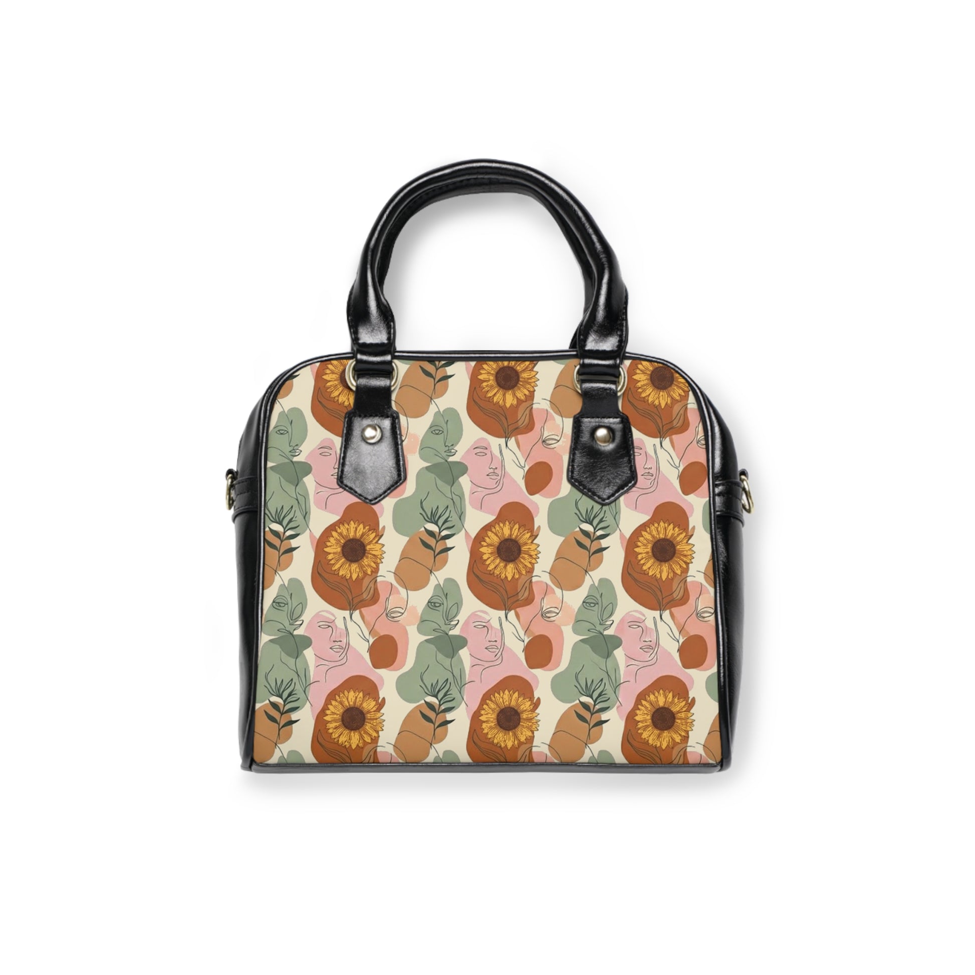 Sunflower Floral Shoulder Handbag – Summer Botanical Pattern Purse - Trending Novelties & Gifts
