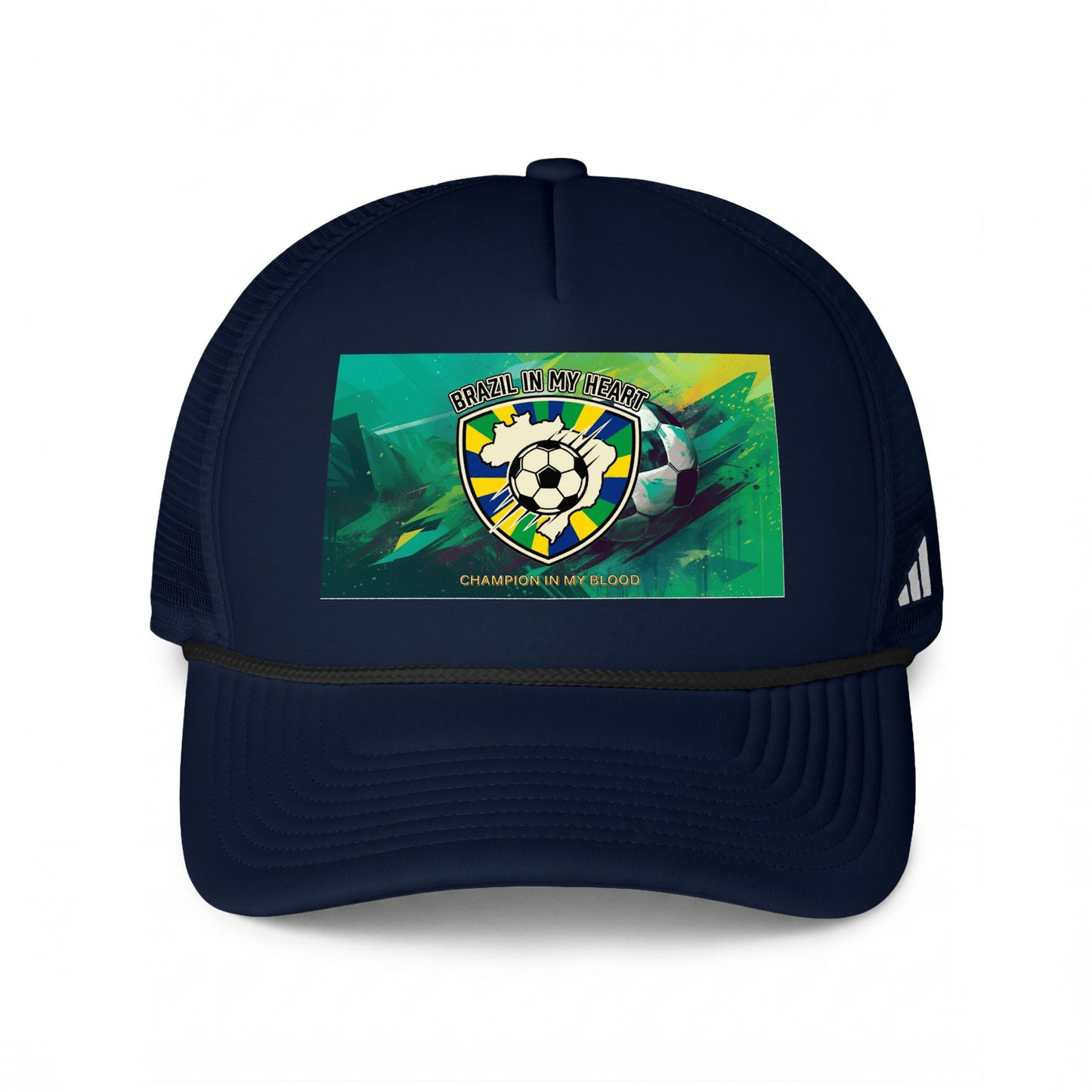 Soccer Crest Trucker Cap – Championship Football Badge Mesh Hat - Trending Novelties & Gifts