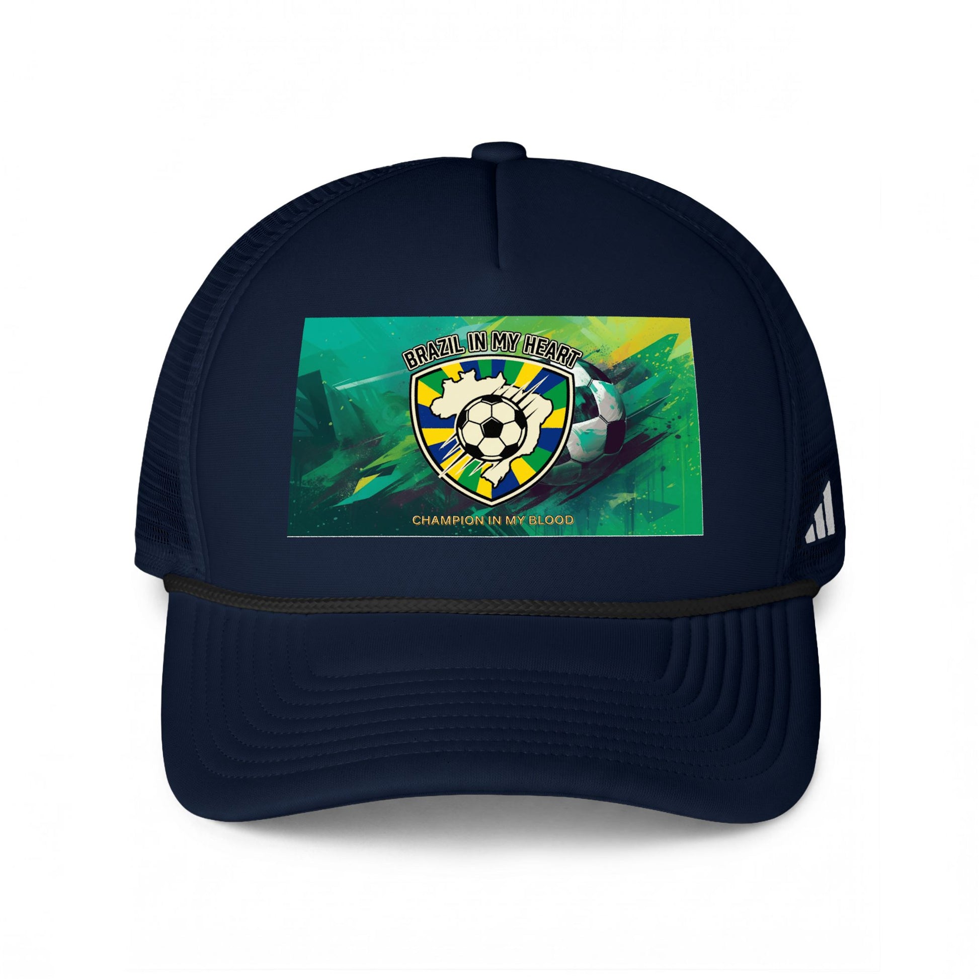 Soccer Crest Trucker Cap – Championship Football Badge Mesh Hat - Trending Novelties & Gifts