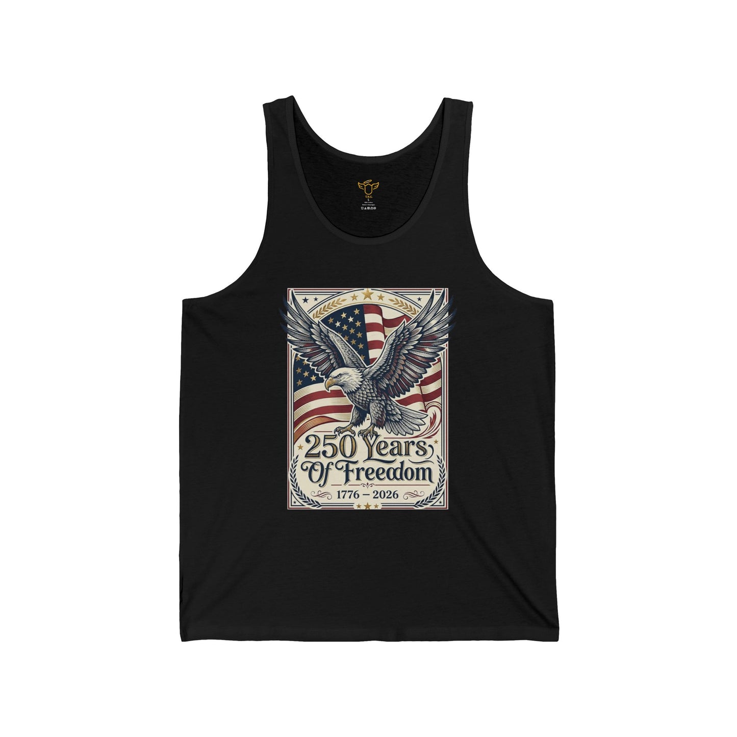 USA 250th ANNIVERSARY  Eagle Tank Top — Patriotic American 250 Years of Freedom Tank Top - Trending Novelties & Gifts