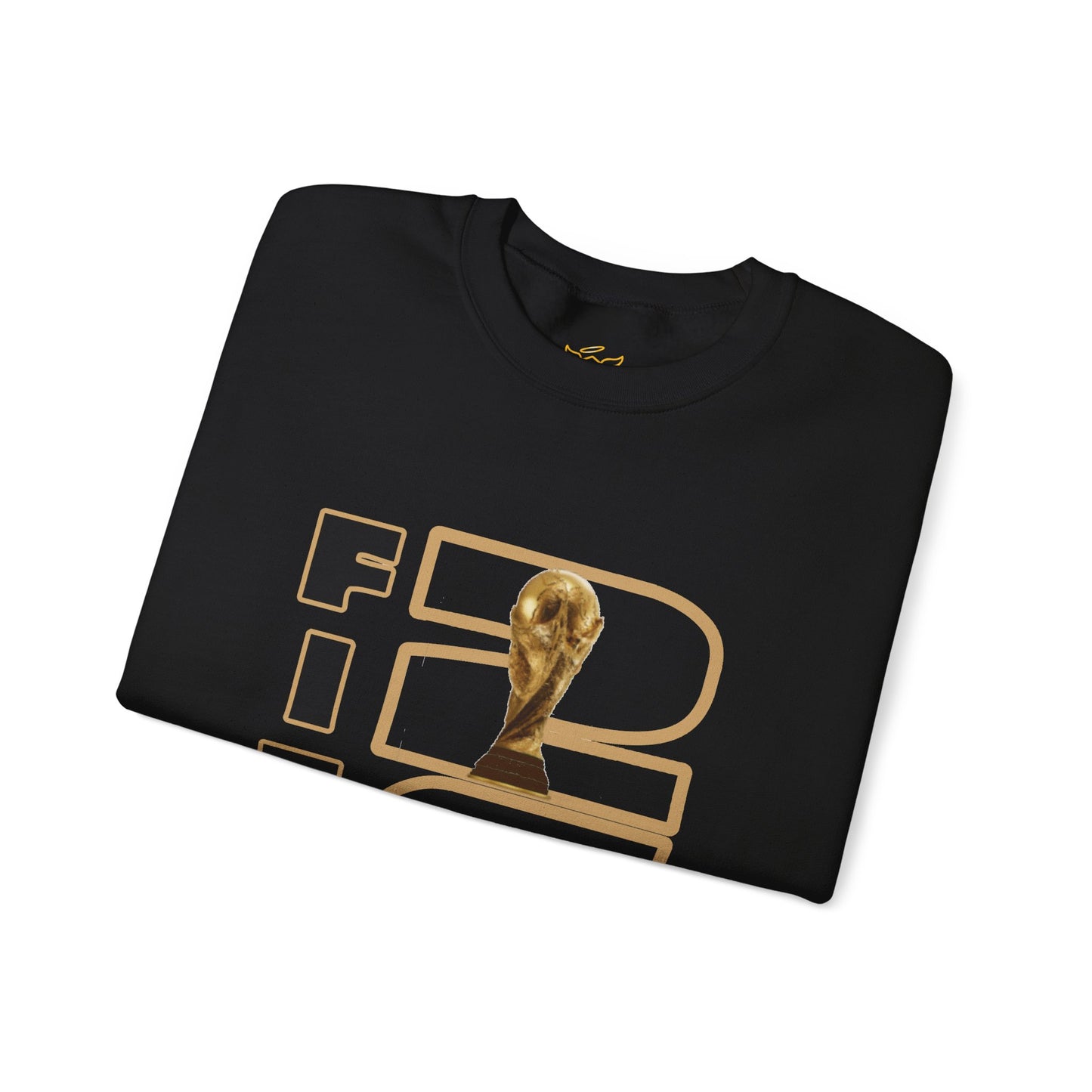 FIFA World Cup 2026 Crewneck Sweatshirt — Gold Trophy & Soccer Ball Design