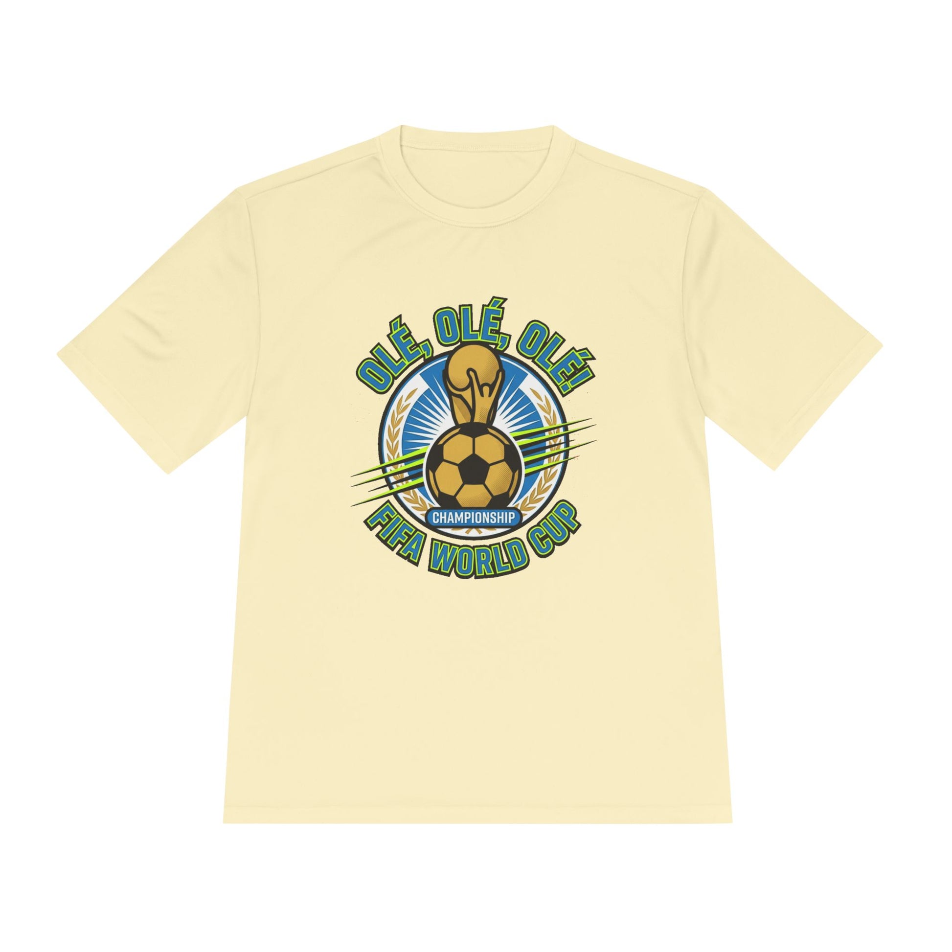 World Cup Soccer Moisture-Wicking Tee — "Ole Ole Ole" Graphic Tee - Trending Novelties & Gifts