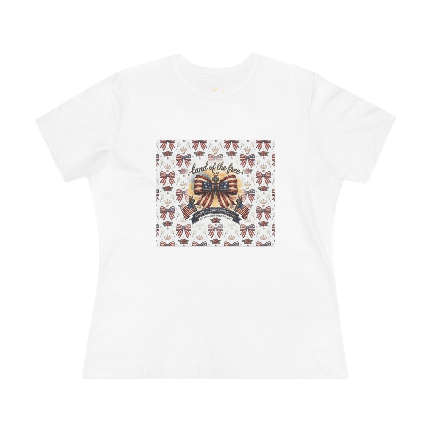 USA 250th Anniversary Patriotic Bow Women's Tee - Trending Novelties & Gifts