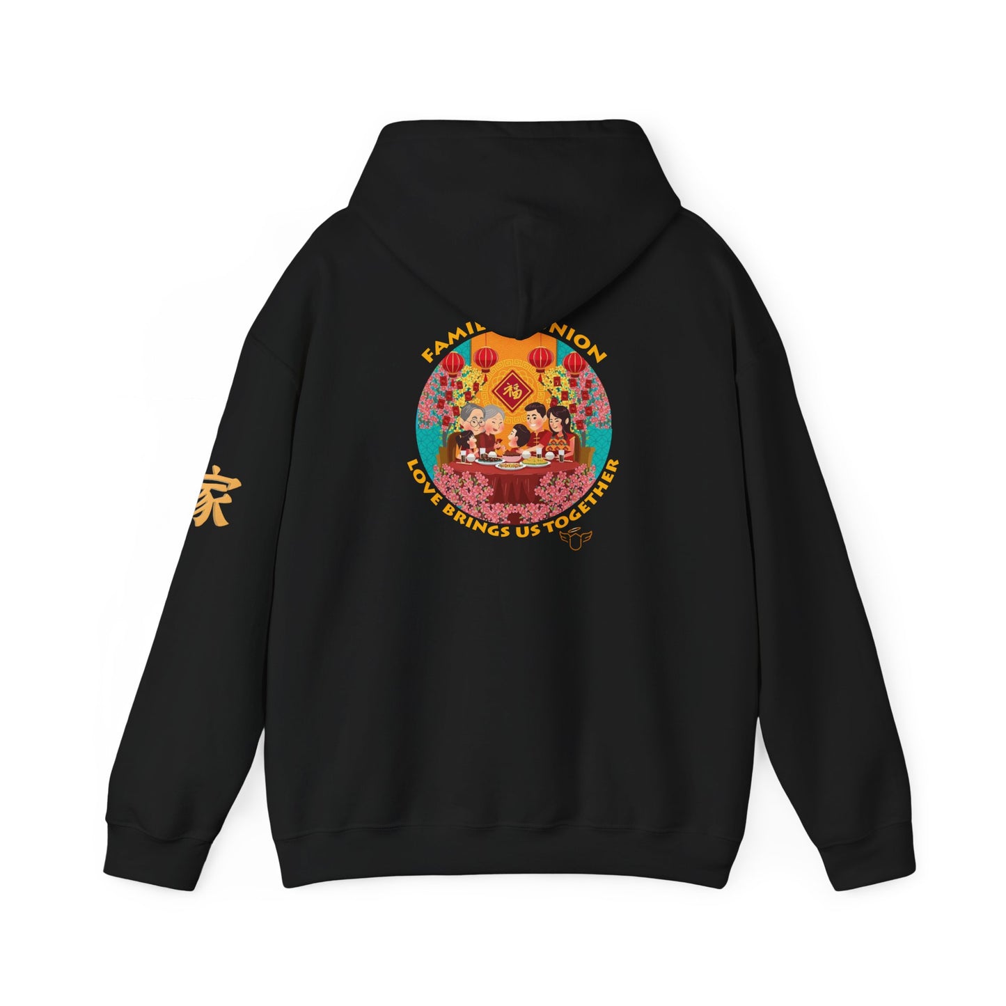 Family Reunion Hoodie – 'Love Brings Us Together' Chinese New Year Novelty Tee