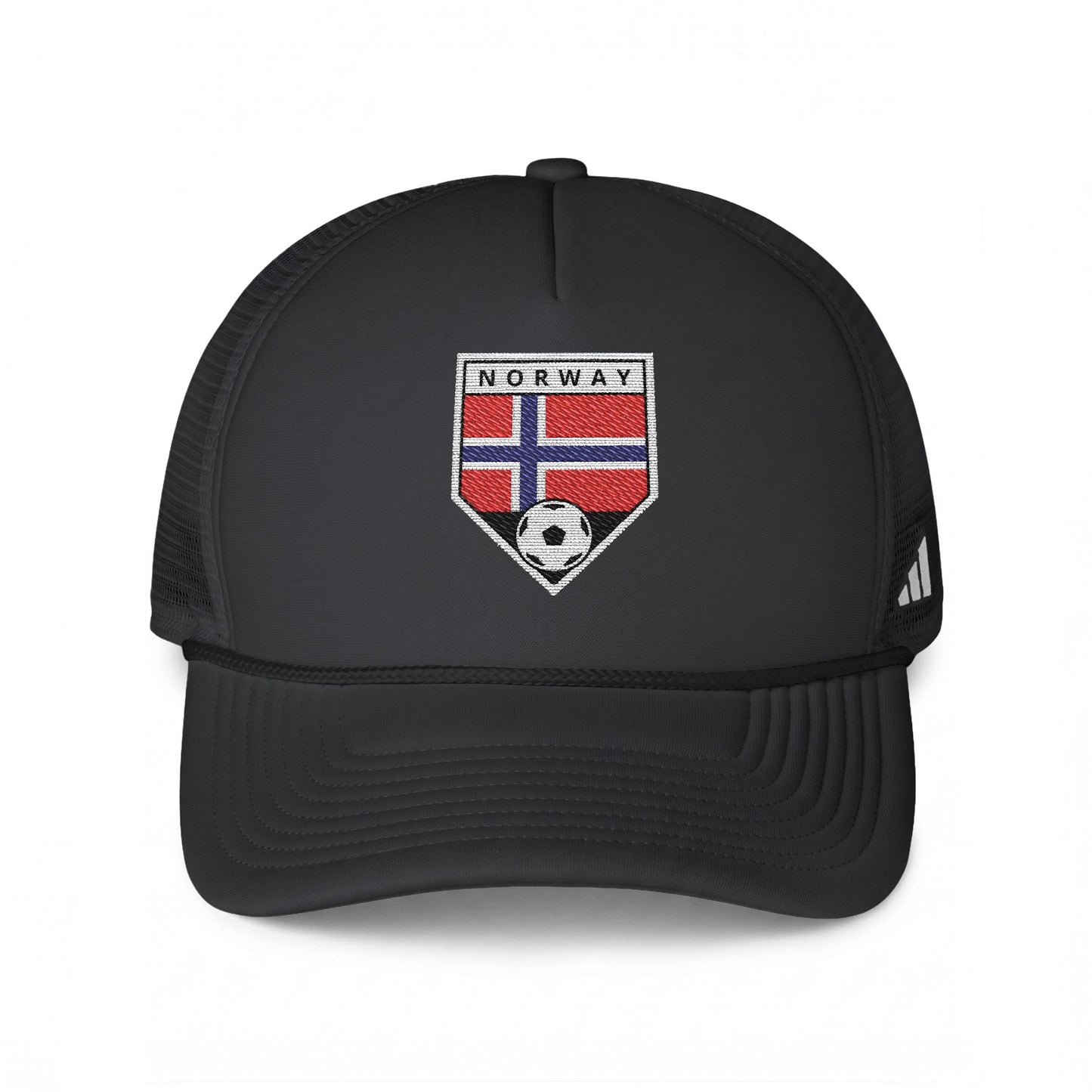 Norway Soccer Crest Trucker Hat - Embroidered Crest Football Cap