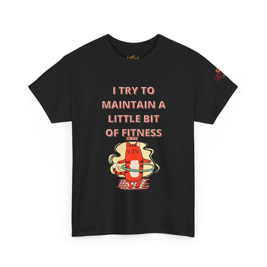 Funny Fitness Quotes Tee 3 - 'Maintain Fitness'. FQT
