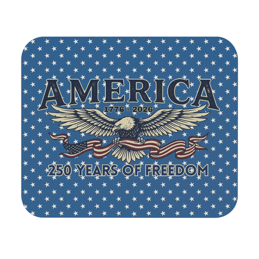 USA 250th ANNIVERSARY Eagle Mouse Pad — America 250 Years of Freedom Desk Mat - Trending Novelties & Gifts